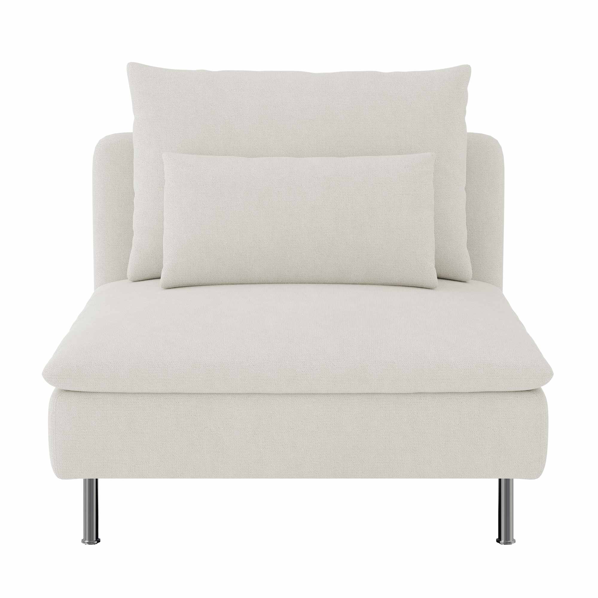 SODERHAMN One Seater Section Sofa Cover-Ivory-Microfiber