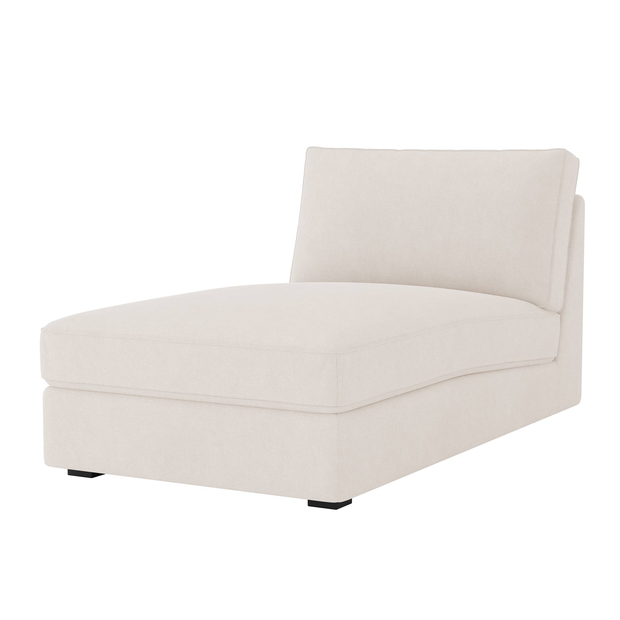KIVIK Chaise Lounge Cover-Ivory-Microfiber