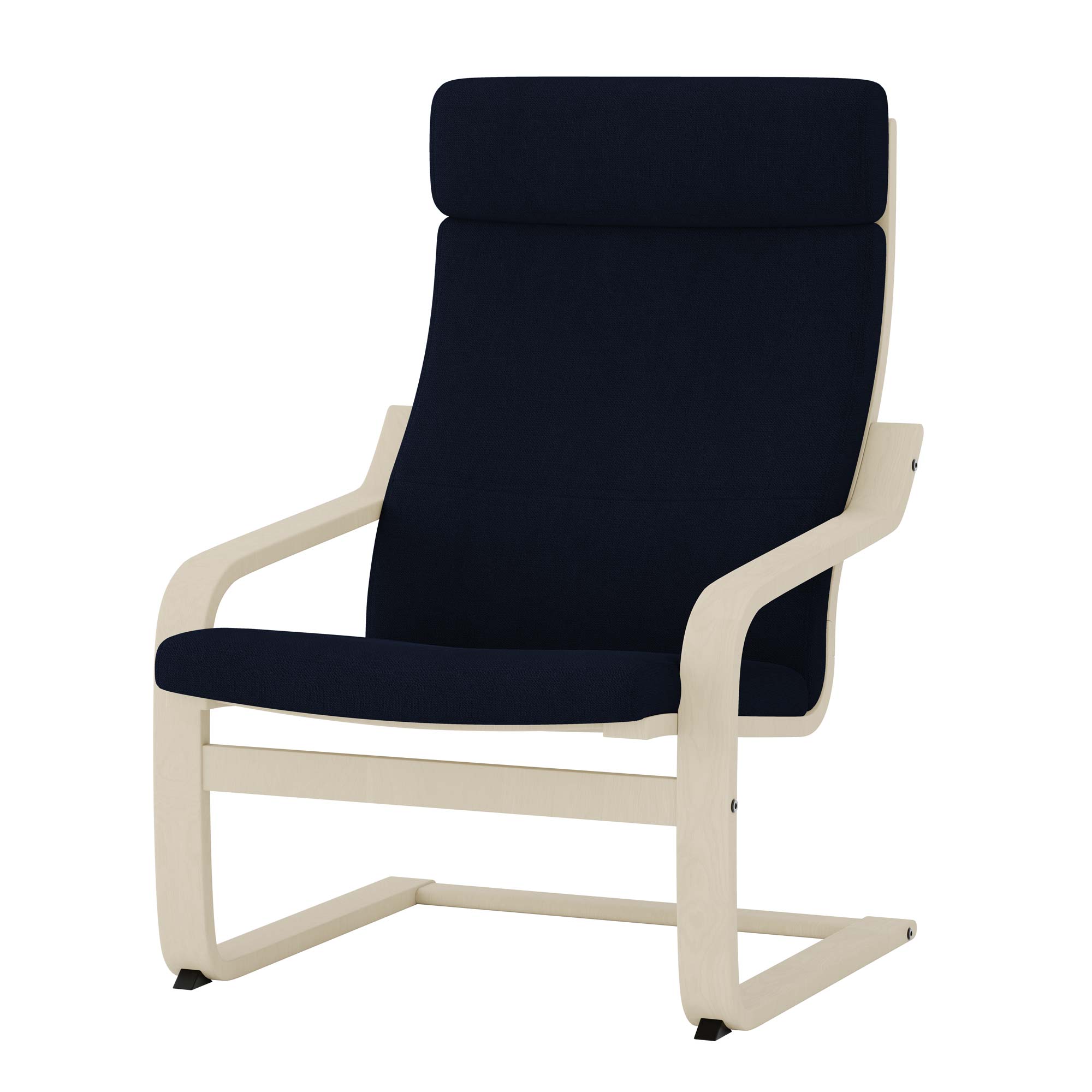 Poang Armchair Cover-Navy blue-Microfiber