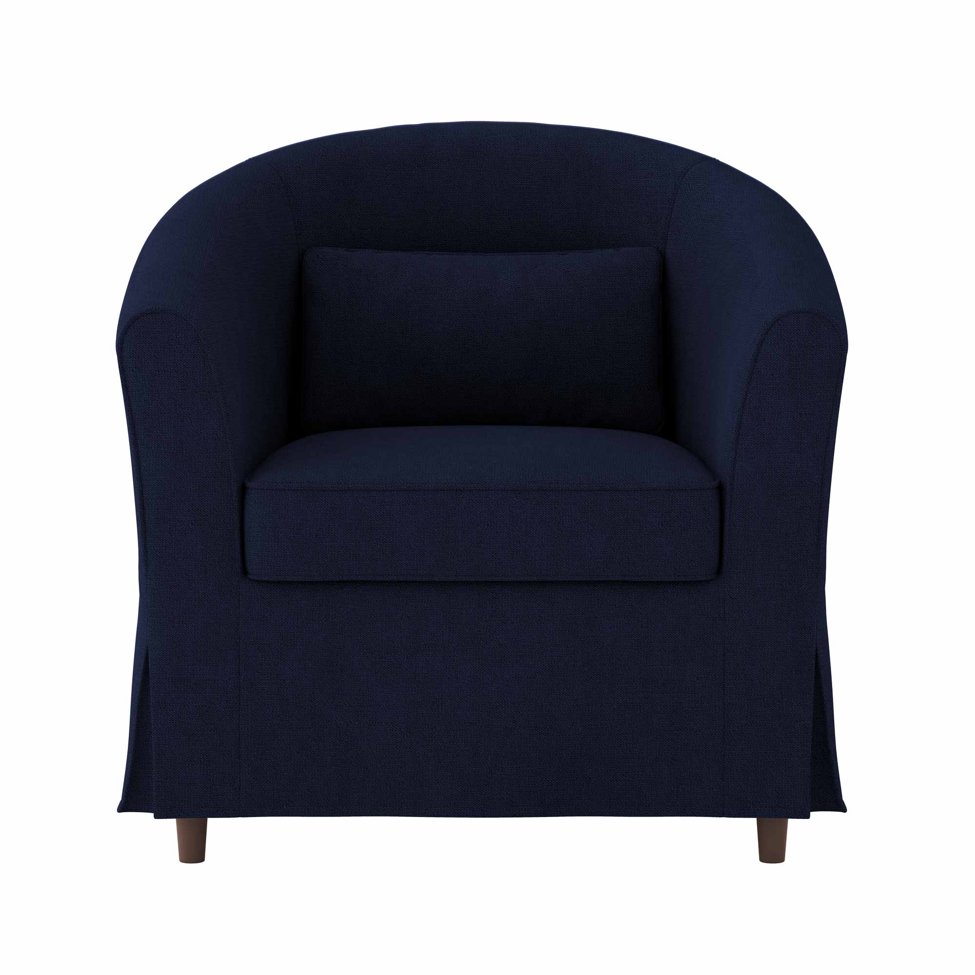 TULLSTA Chair Cushion Cover-Navy blue-Microfiber