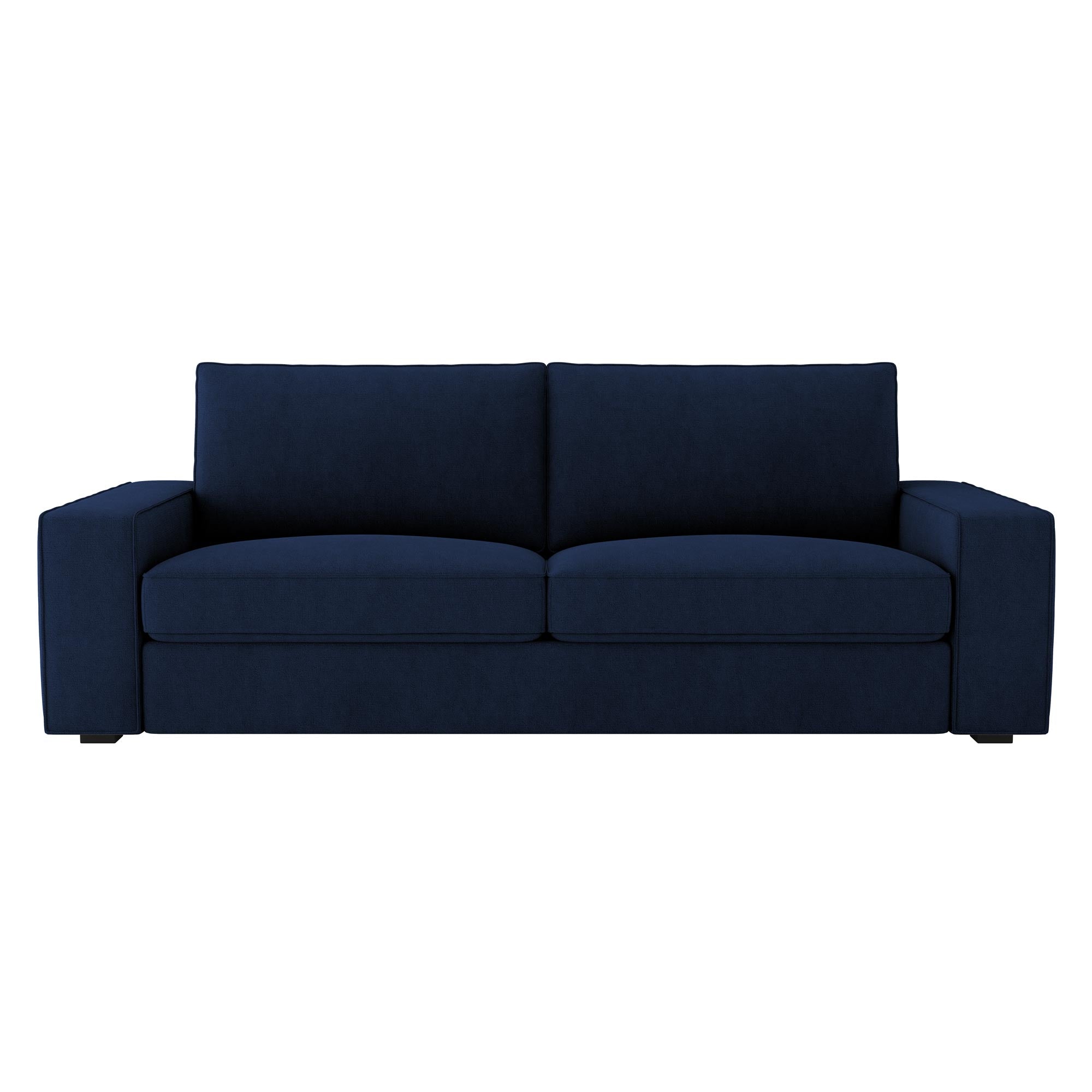 KIVIK 3 Seat Sofa Cover-Navy blue-Microfiber