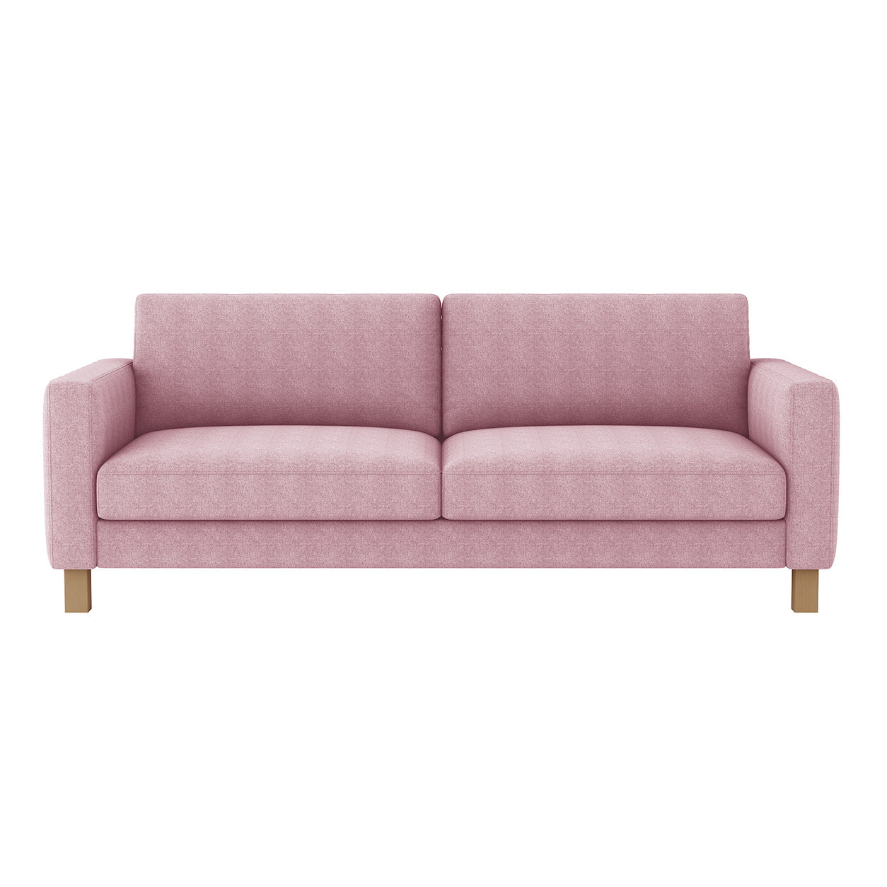 Karlstad 3 Seat Sofa Cover-Blush pink-Structural Weave