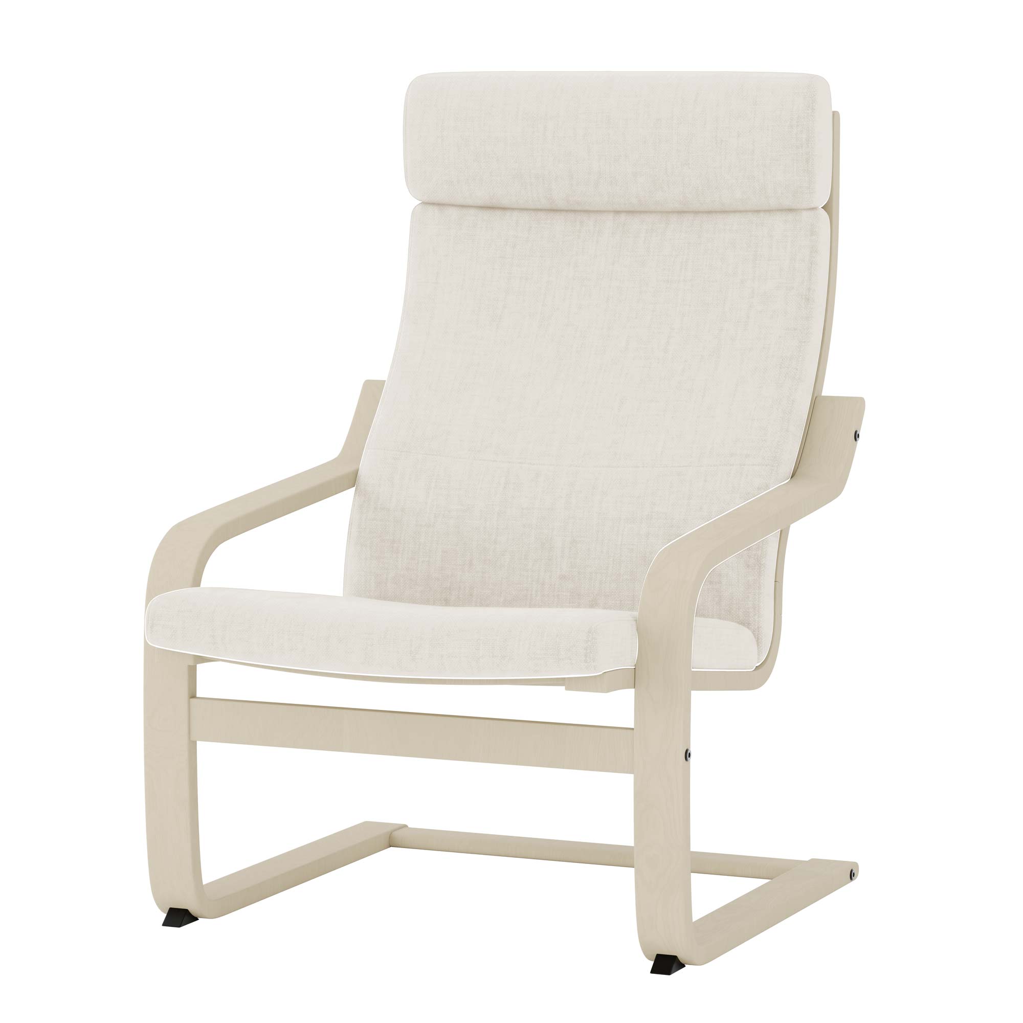 Poang Armchair Cover-Cream-Structural Weave