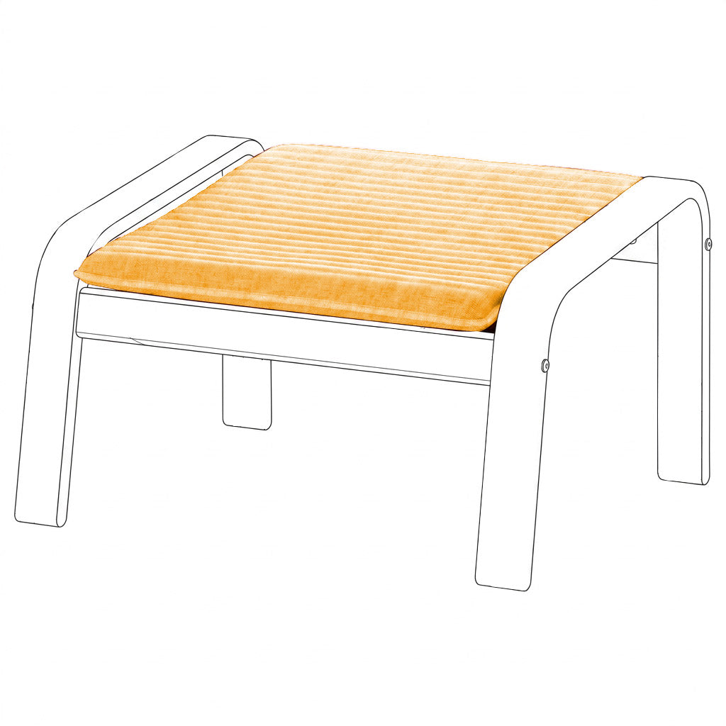 Poang Armchair Ottoman-Structural Weave Mango