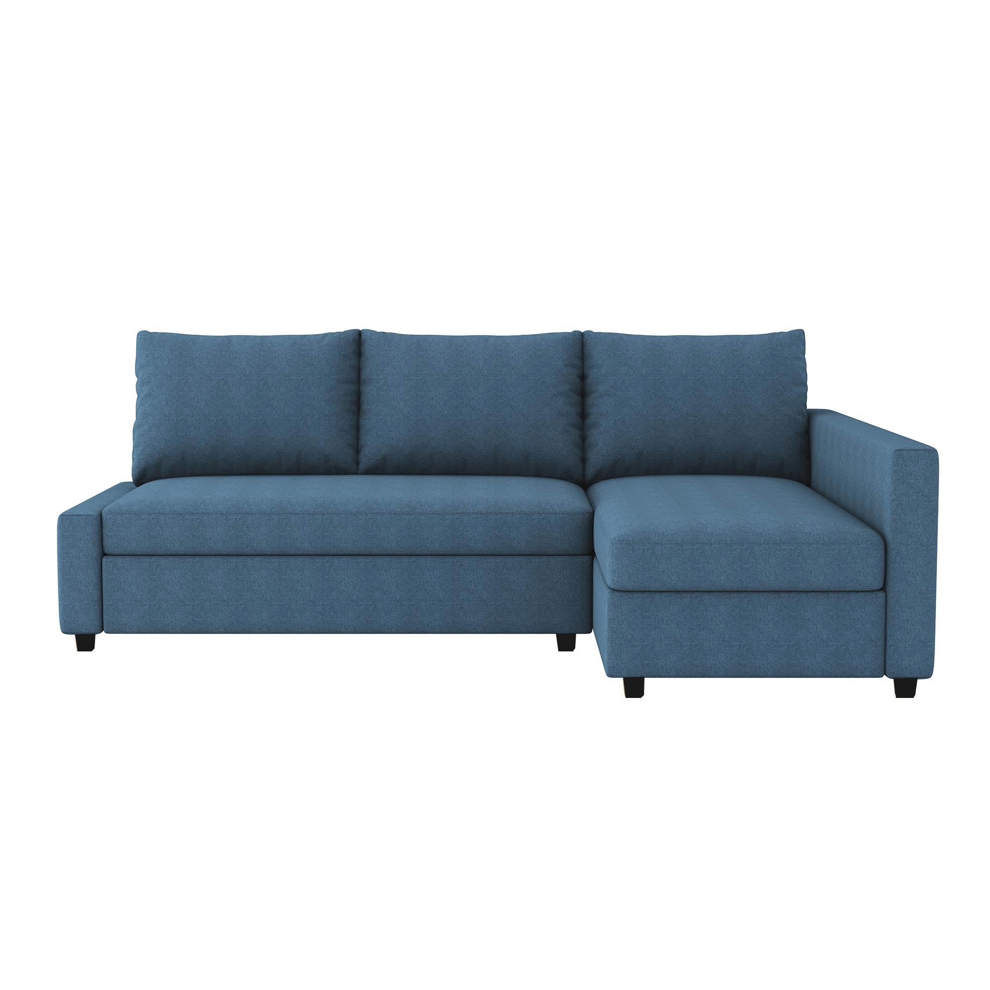 Friheten Sofa Bed Cover (includes right-side bench cover)-Powder blue-Structural Weave