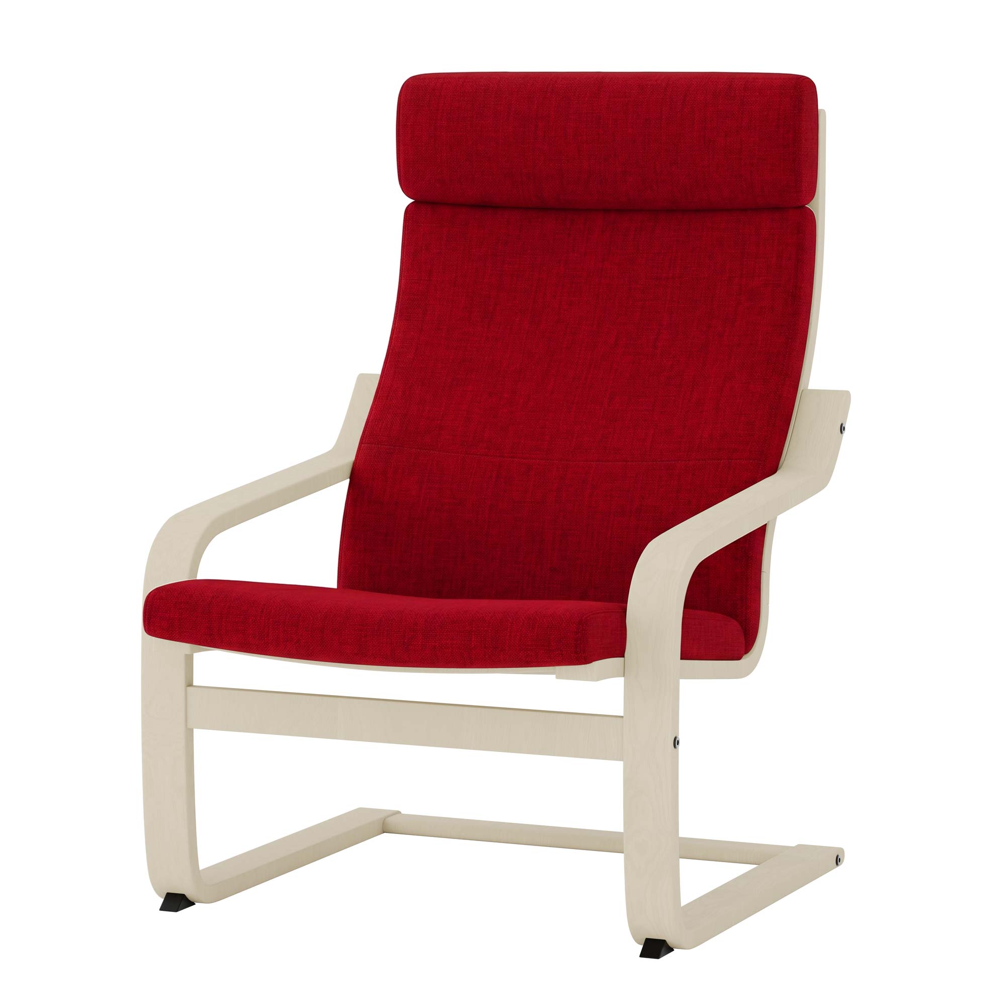 Poang Armchair Cover-Red-Structural Weave