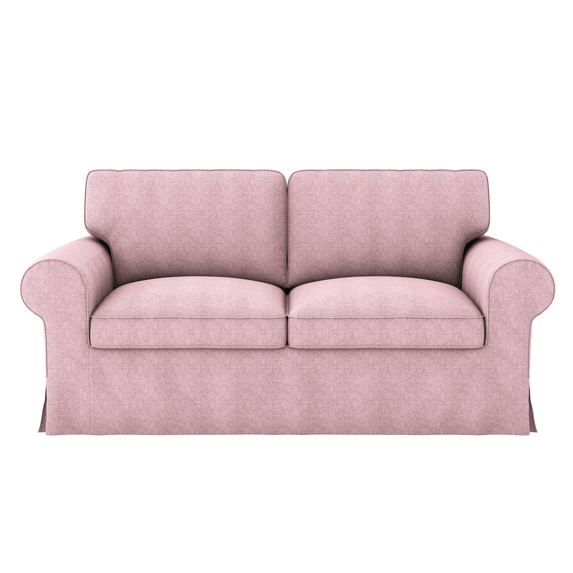 Ektorp Loveseat Cover-Structural Weave Blush pink