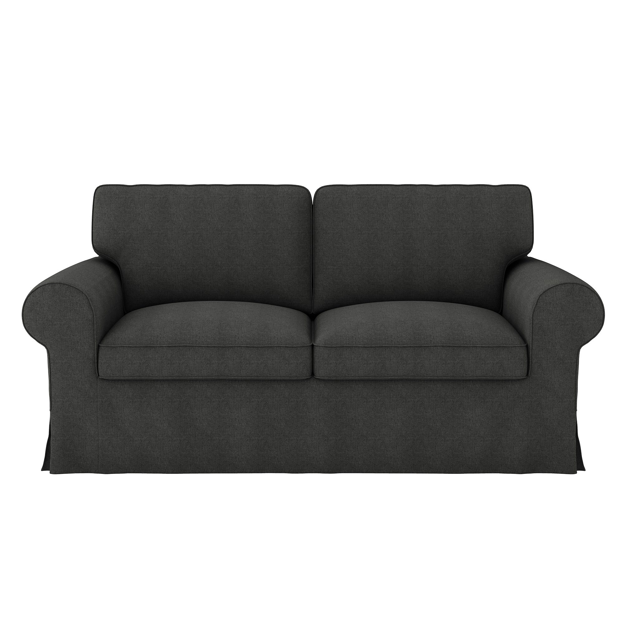 Ektorp Loveseat Cover-Structural Weave Charcoal
