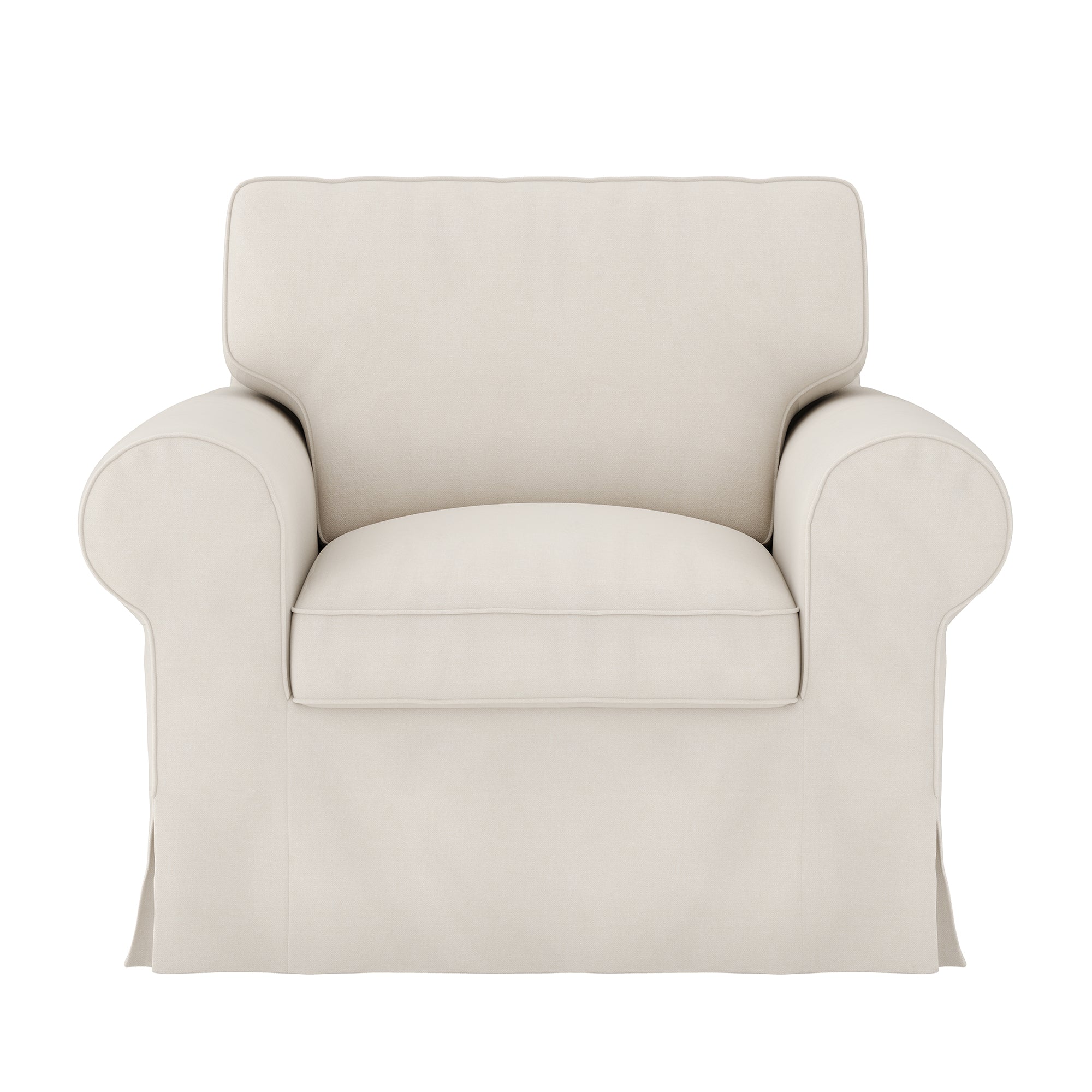 Ektorp Armchair Cover-Structural Weave Cream