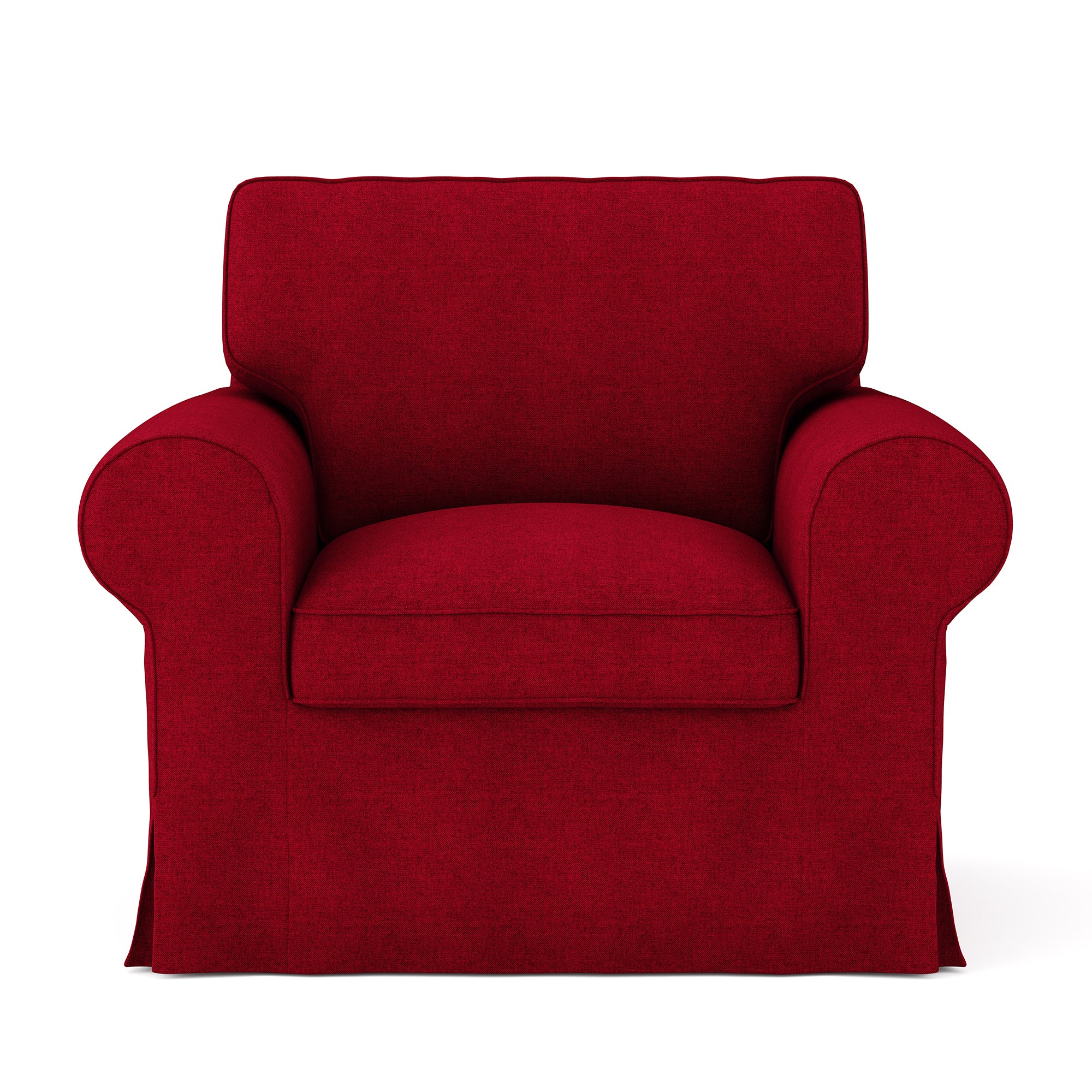 Ektorp Armchair Cover-Structural Weave Red