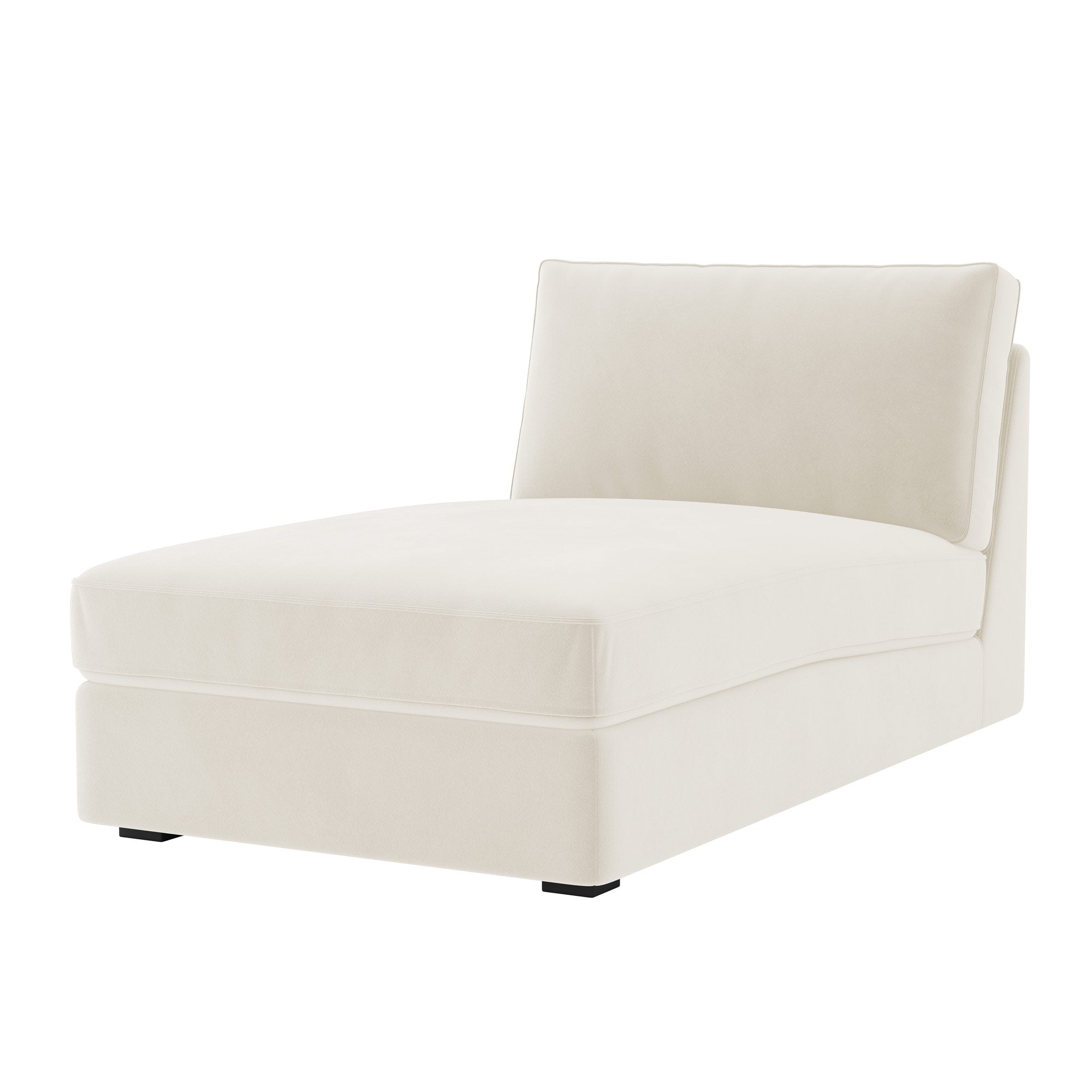 KIVIK Chaise Lounge Cover-Beige-Velvet