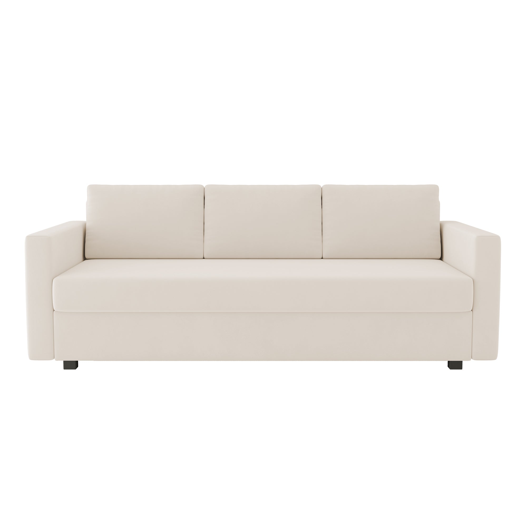 Friheten Folding Sofa Bed Cover-Beige-Velvet