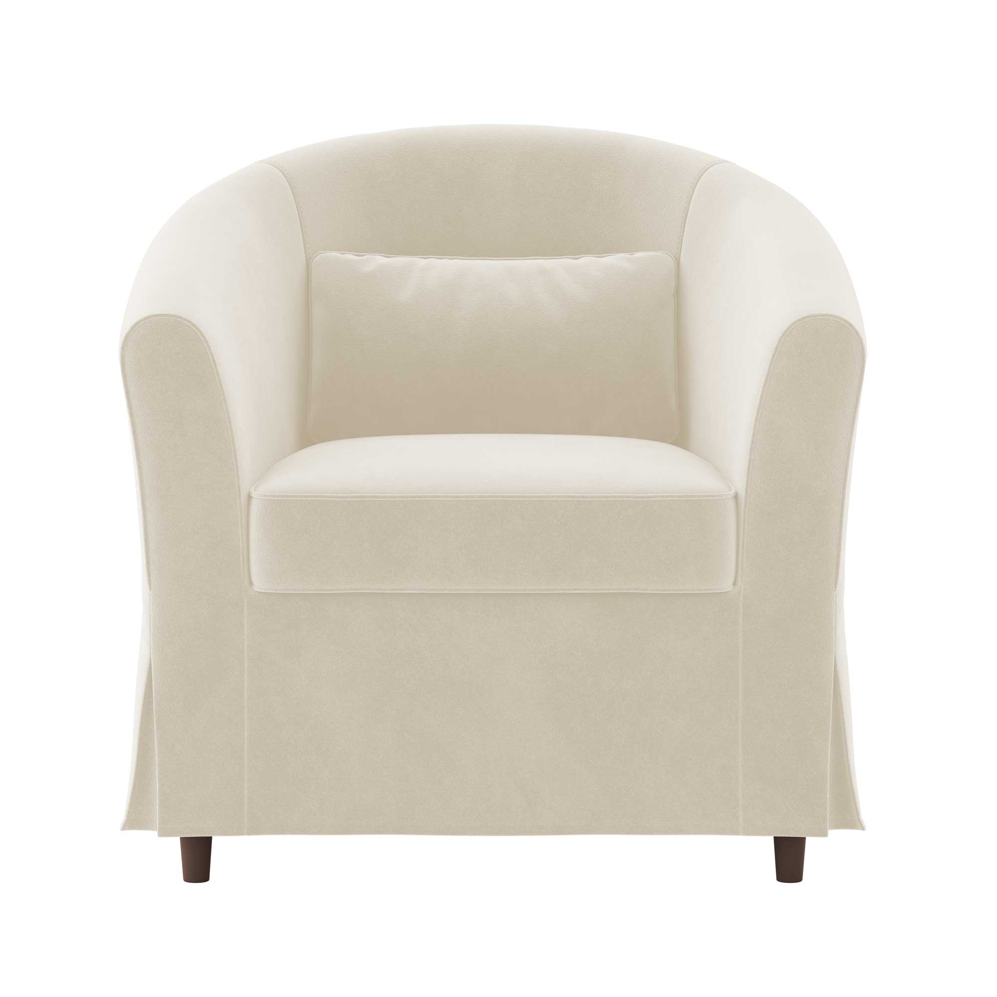 TULLSTA Chair Cushion Cover-Beige-Velvet