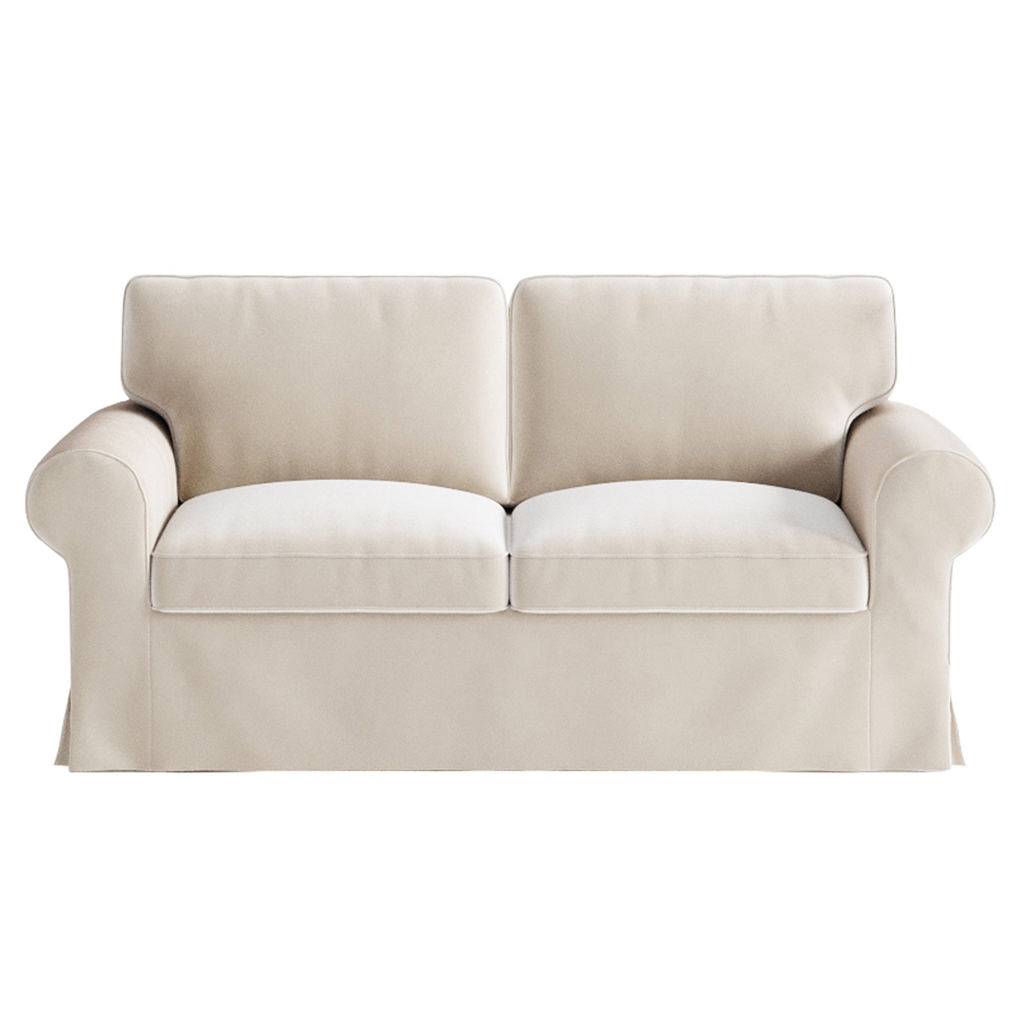 UPPLAND Loveseat Cover-Velvet Beige