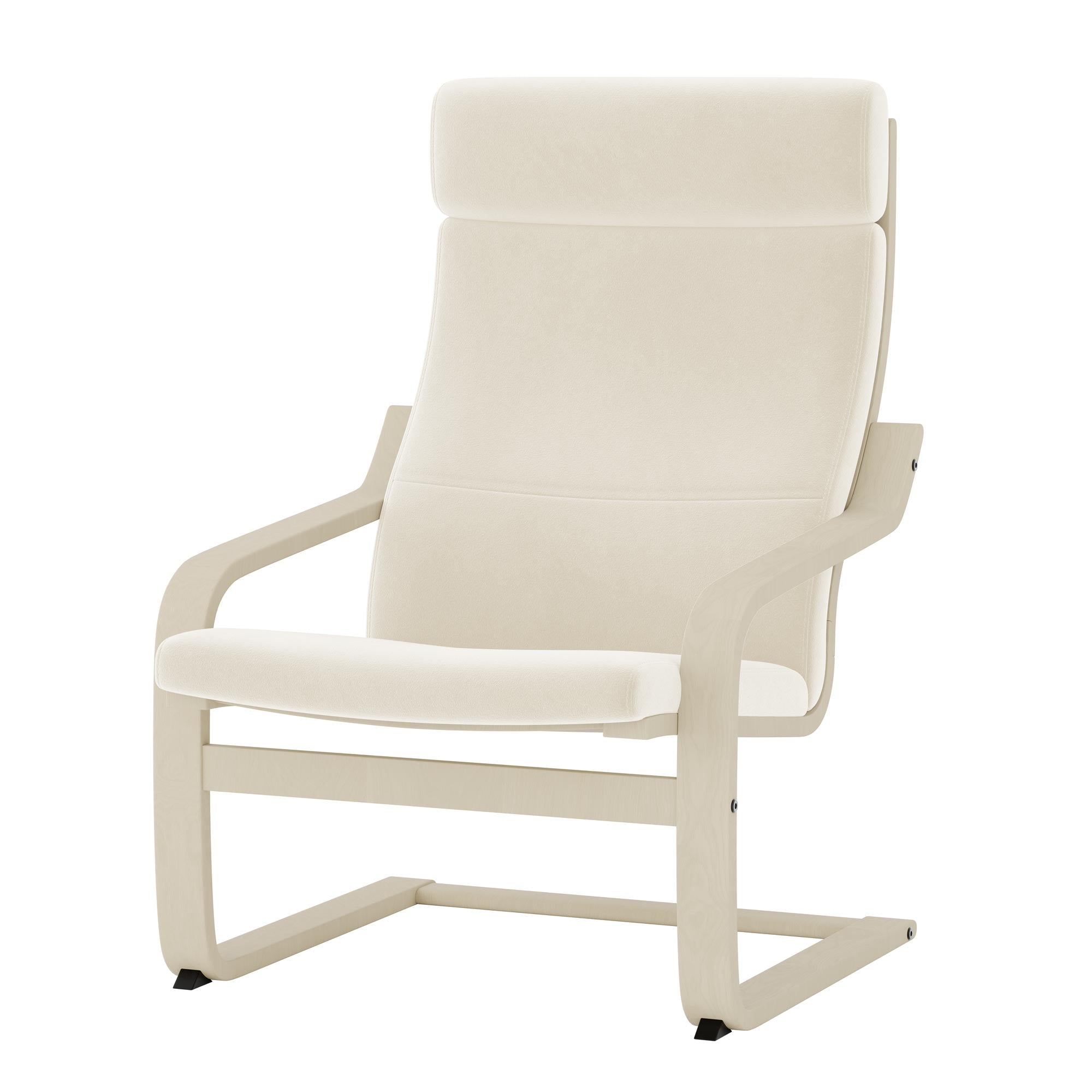 Poang Armchair Cover-Beige-Velvet