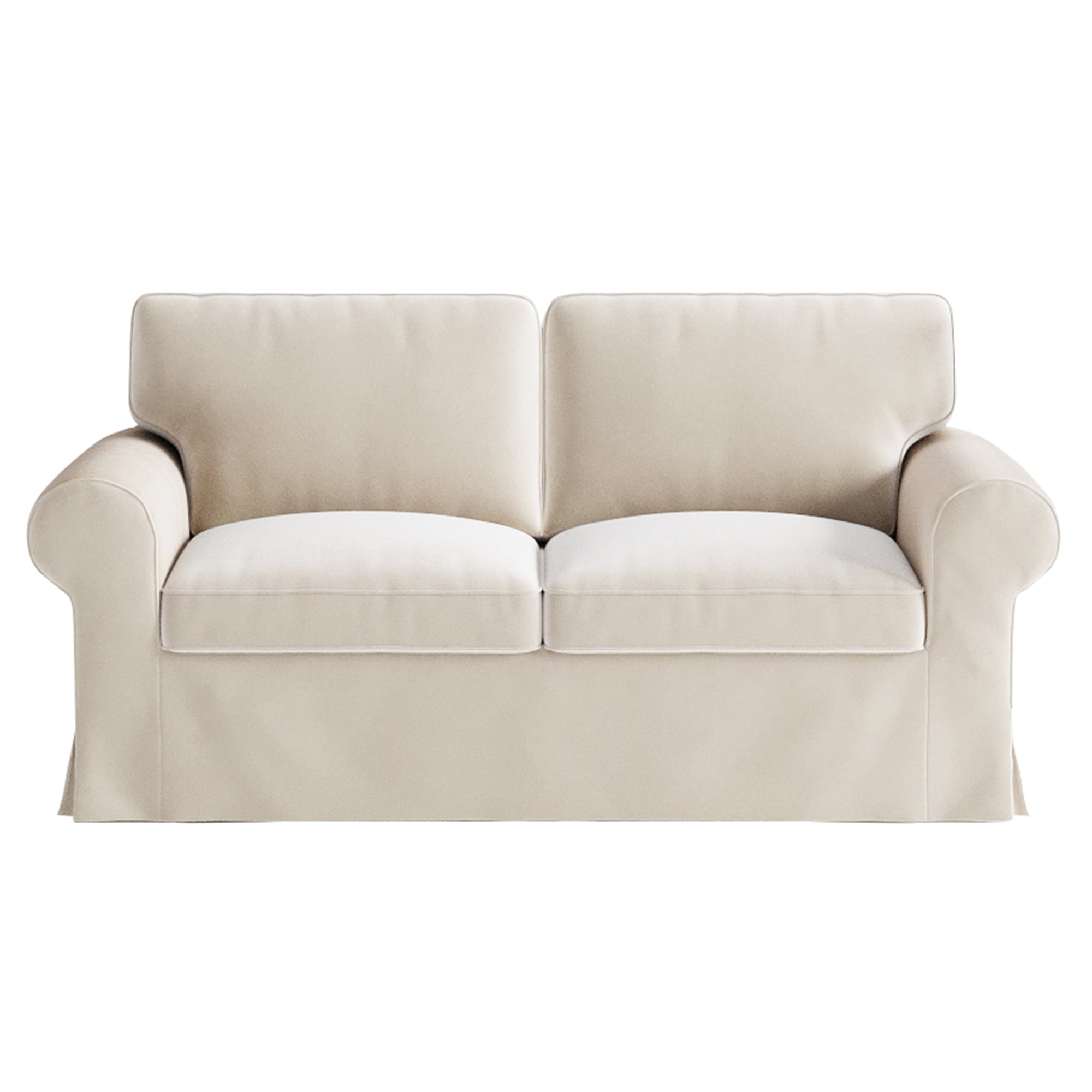 Ektorp Loveseat Cover-Velvet Beige
