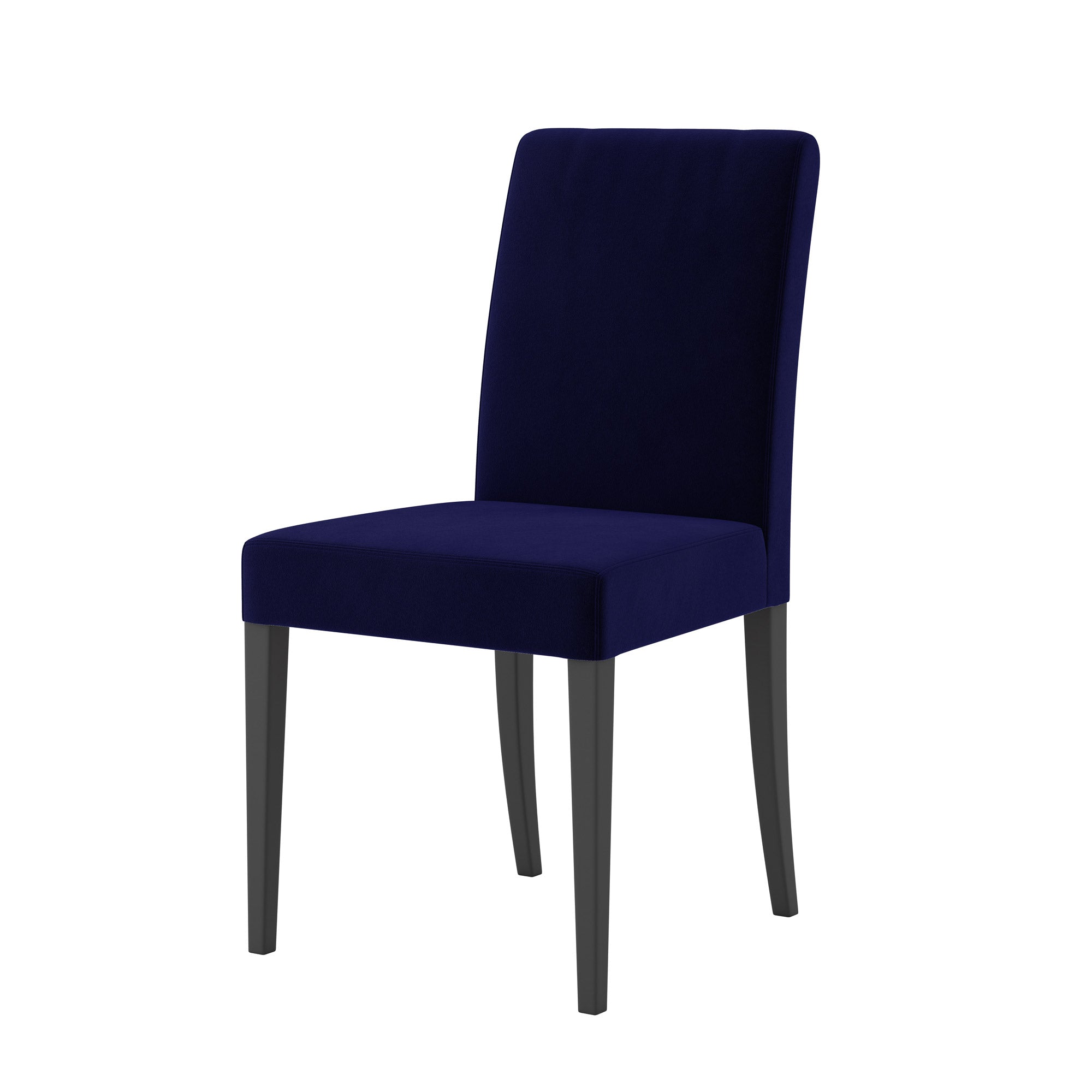 Bergmund Dining Chair Cover-Cobalt blue-Velvet