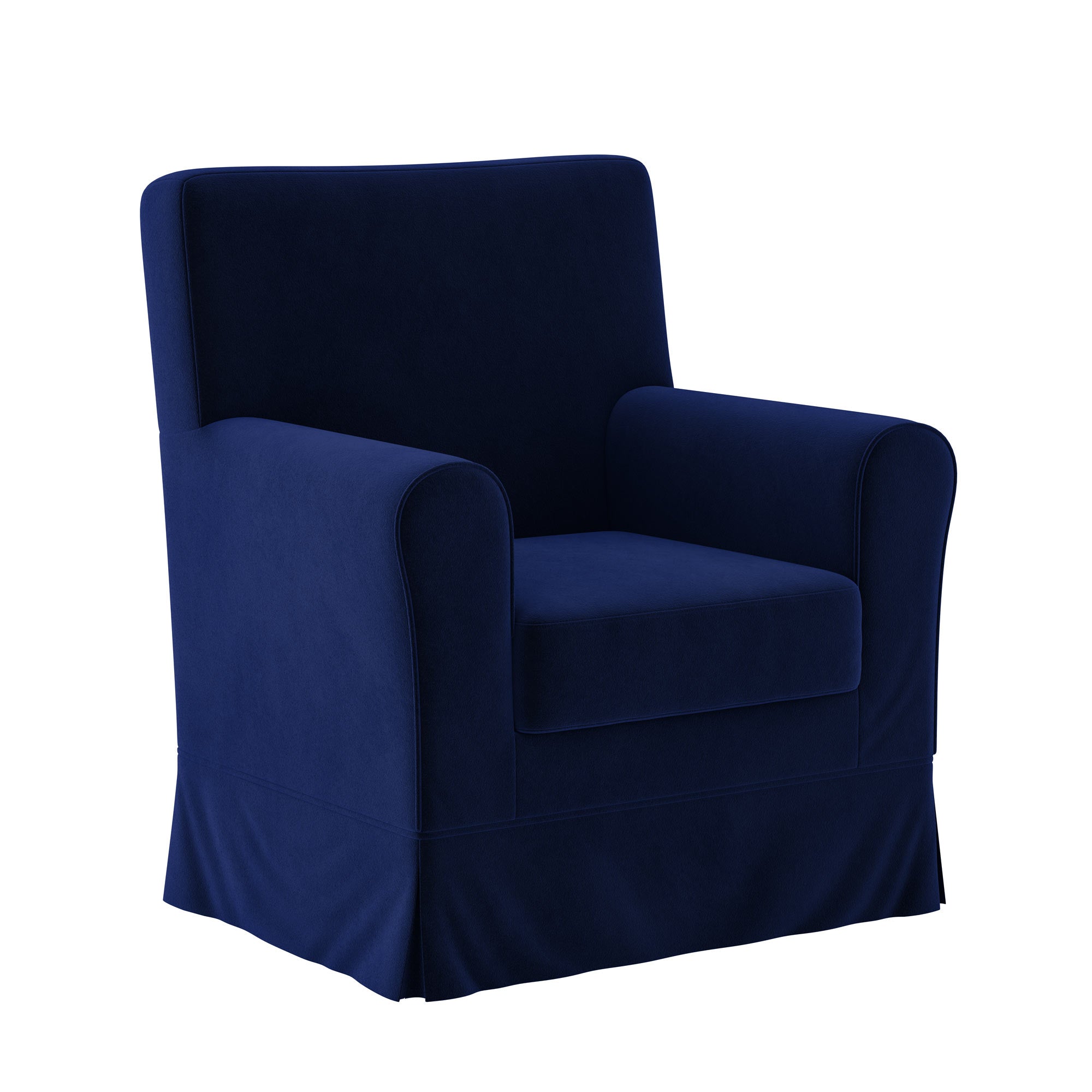Ektorp Jennylund Chair Cover- Cobalt blue-Velvet