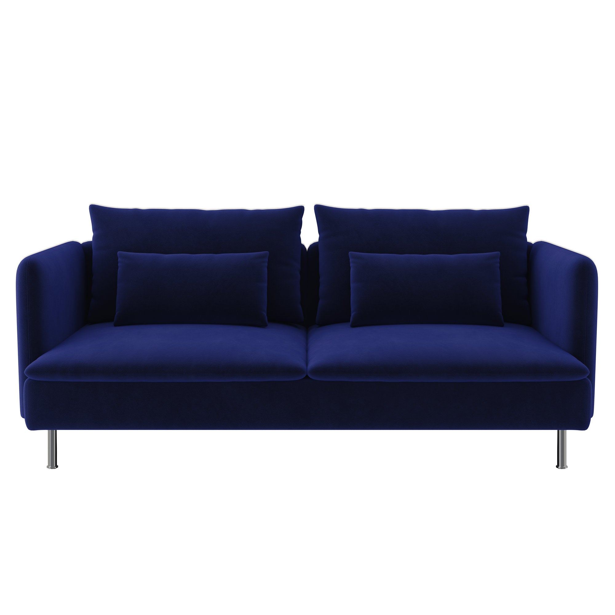 Soderhamn 3 Seat Sofa Cover-Cobalt blue-Velvet