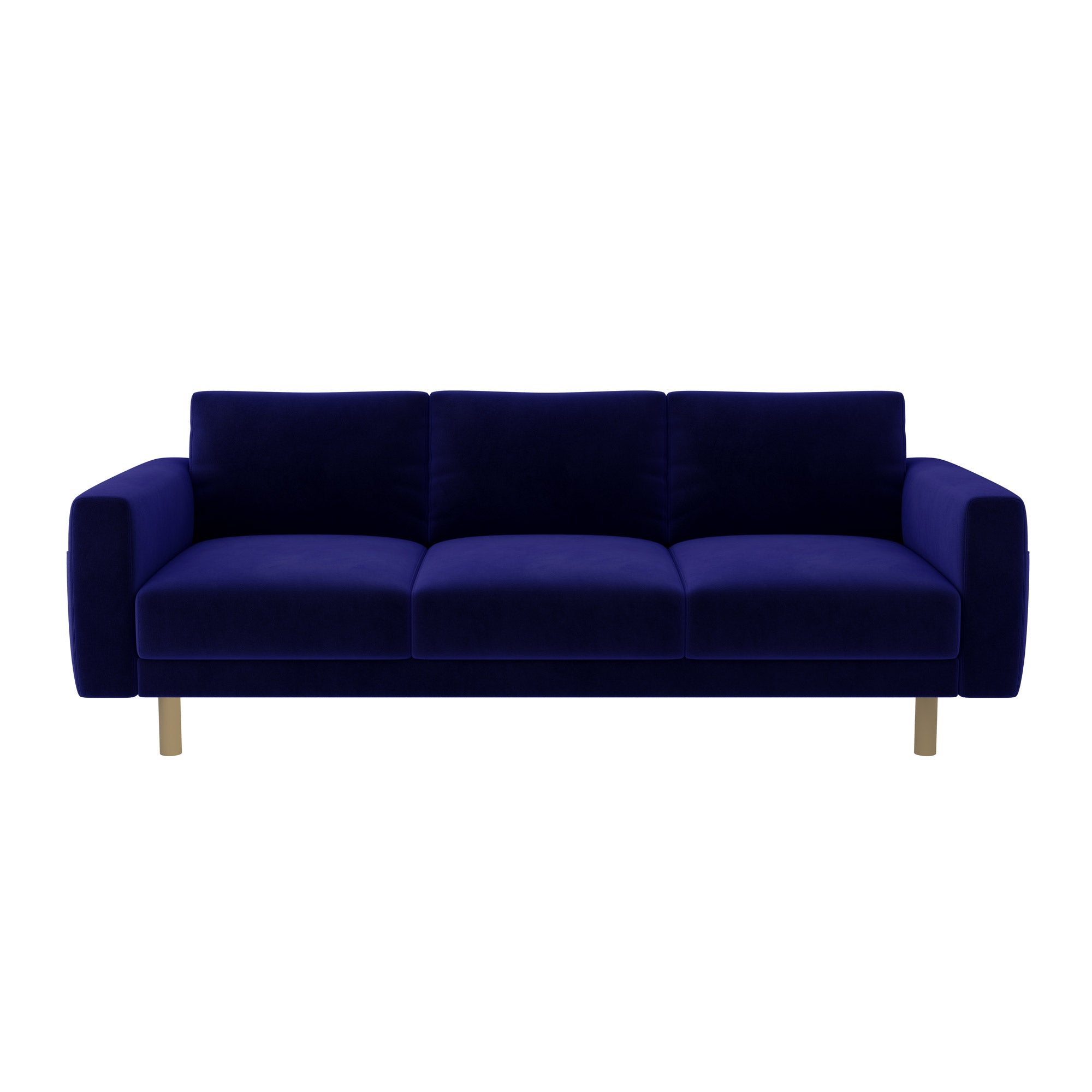 Norsborg 3 Seat Sofa Cover-Cobalt blue-Velvet