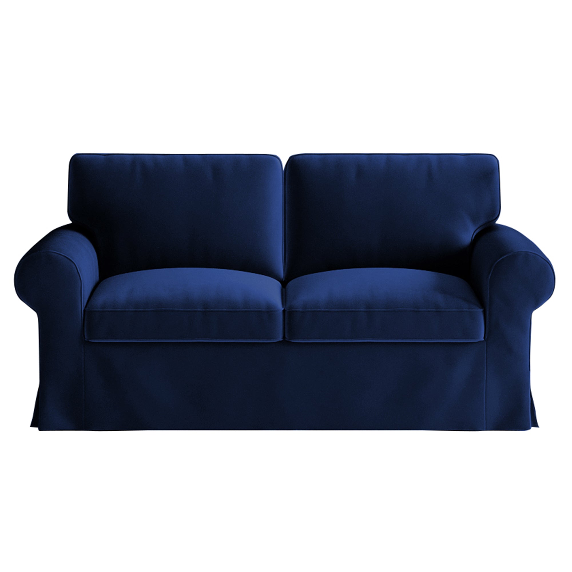 Ektorp Loveseat Cover-Velvet Cobalt blue