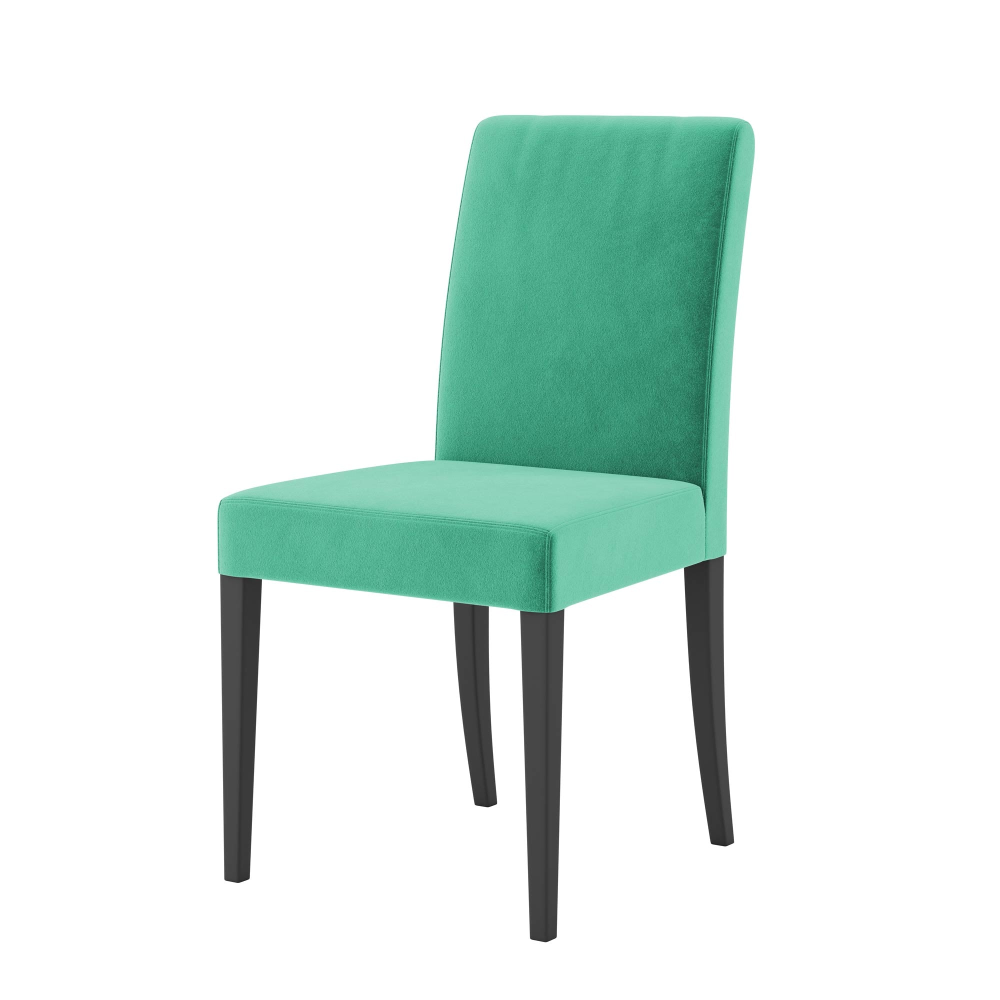 Henriksdal Dining Chair Cover-Cyan-Velvet