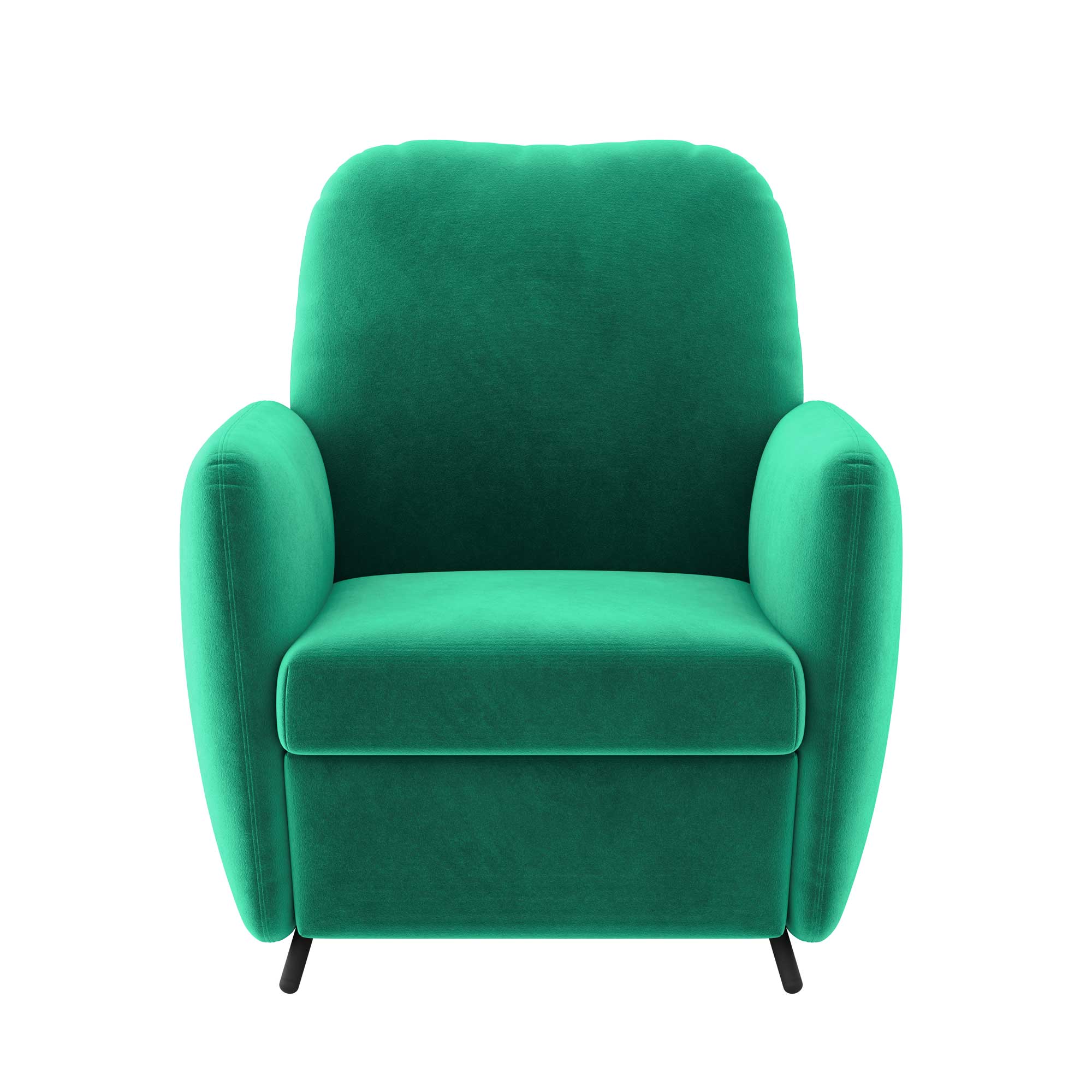 EKOLSUND Lounge Chair Cover-Cyan-Velvet