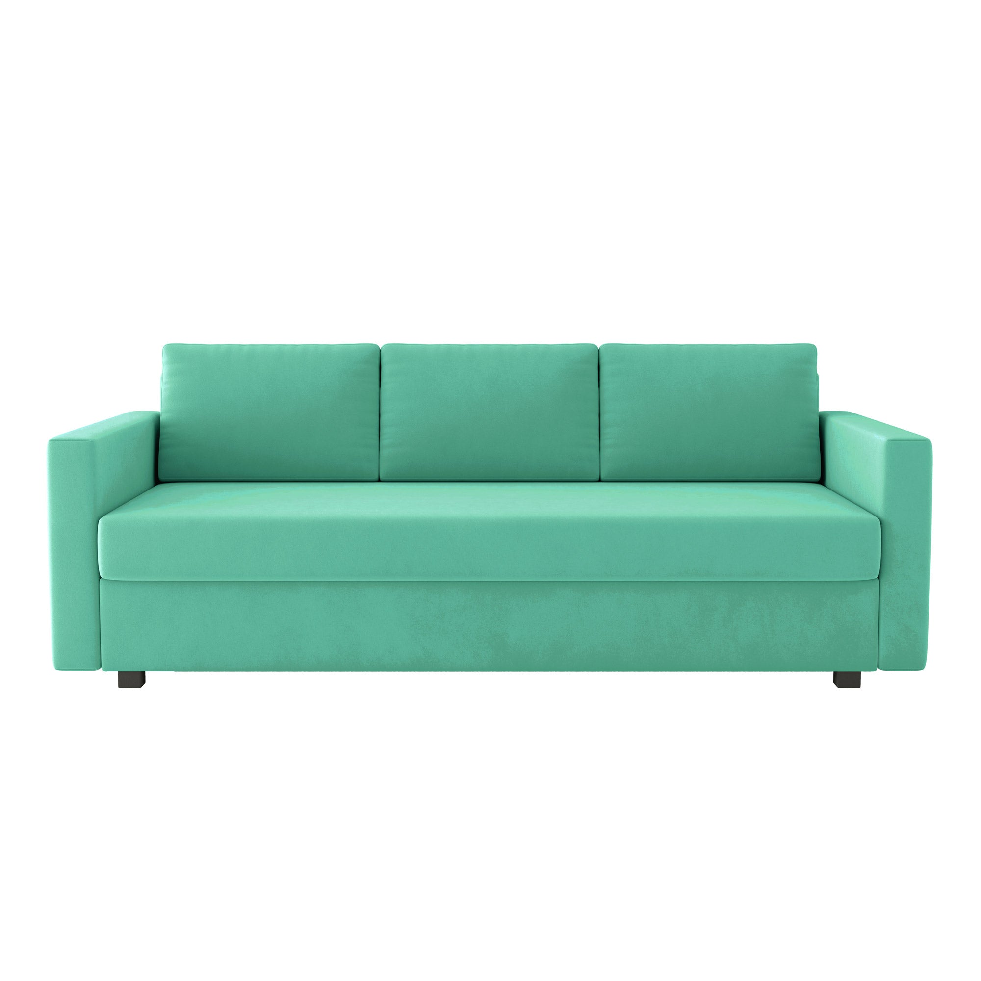 Friheten Folding Sofa Bed Cover-Cyan-Velvet