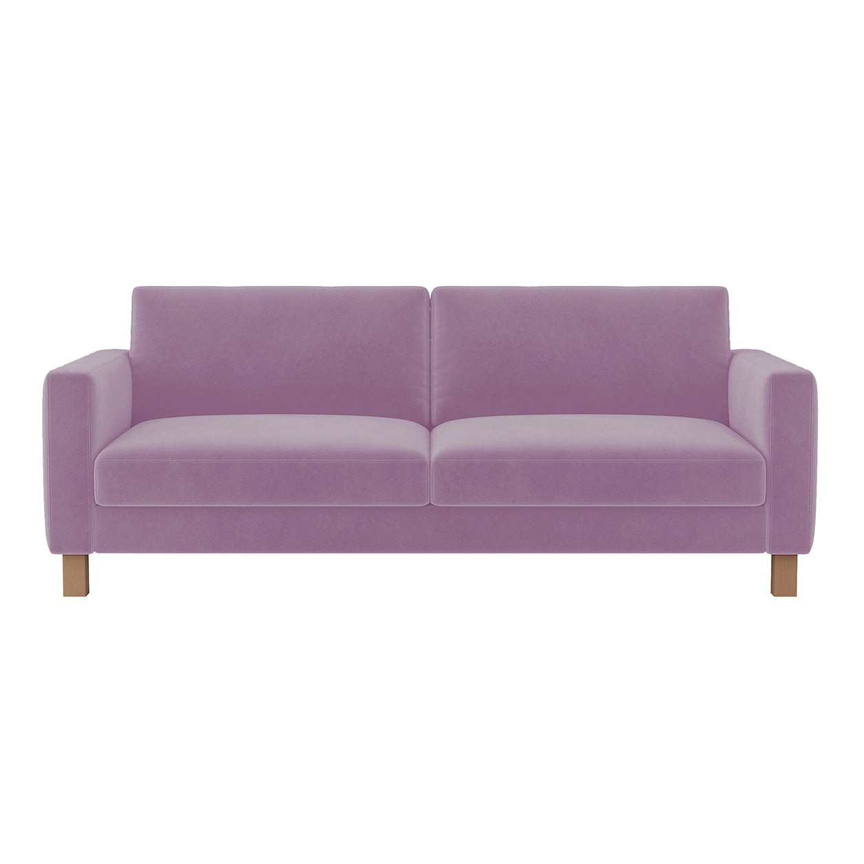 Karlstad 3 Seat Sofa Cover-Dusty rose-Velvet