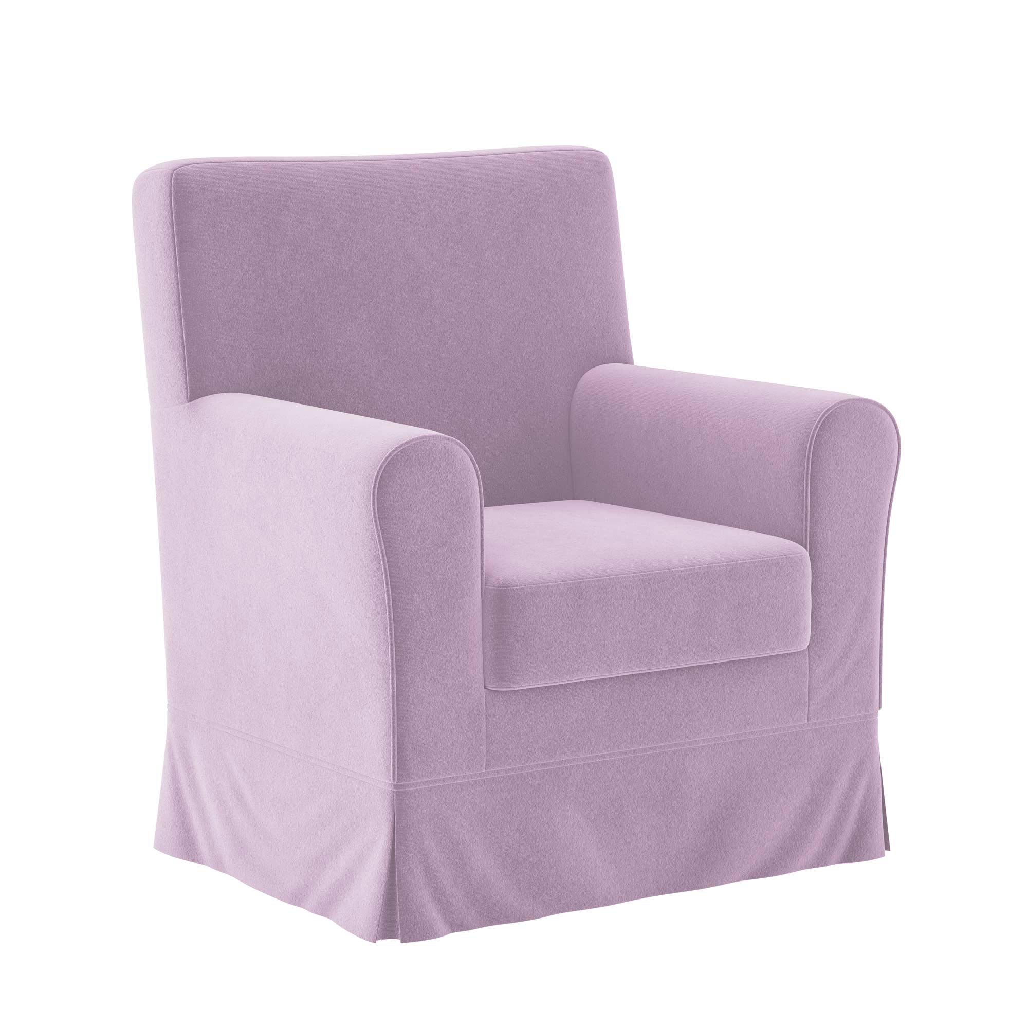 Ektorp Jennylund Chair Cover-Dusty rose-Velvet