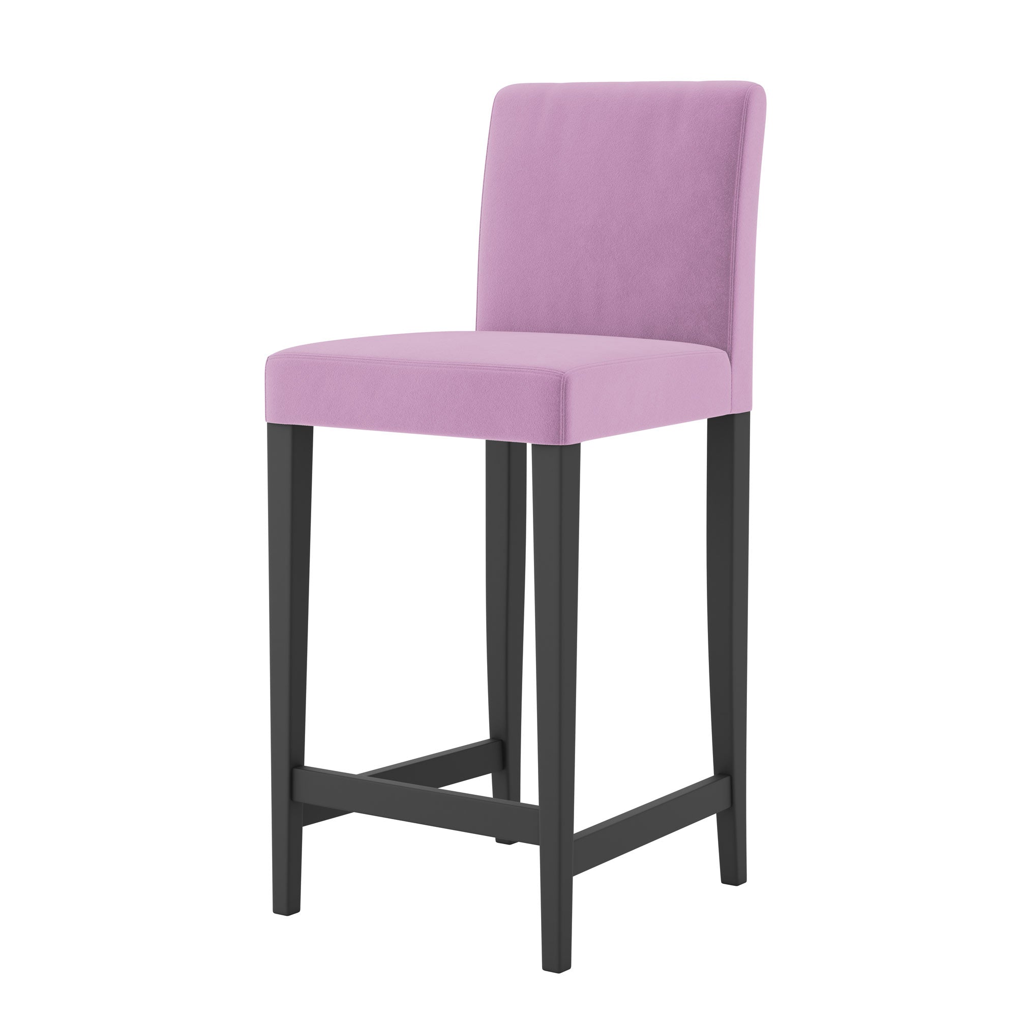 Henriksdal Bar Stool Cover-Dusty rose-Velvet