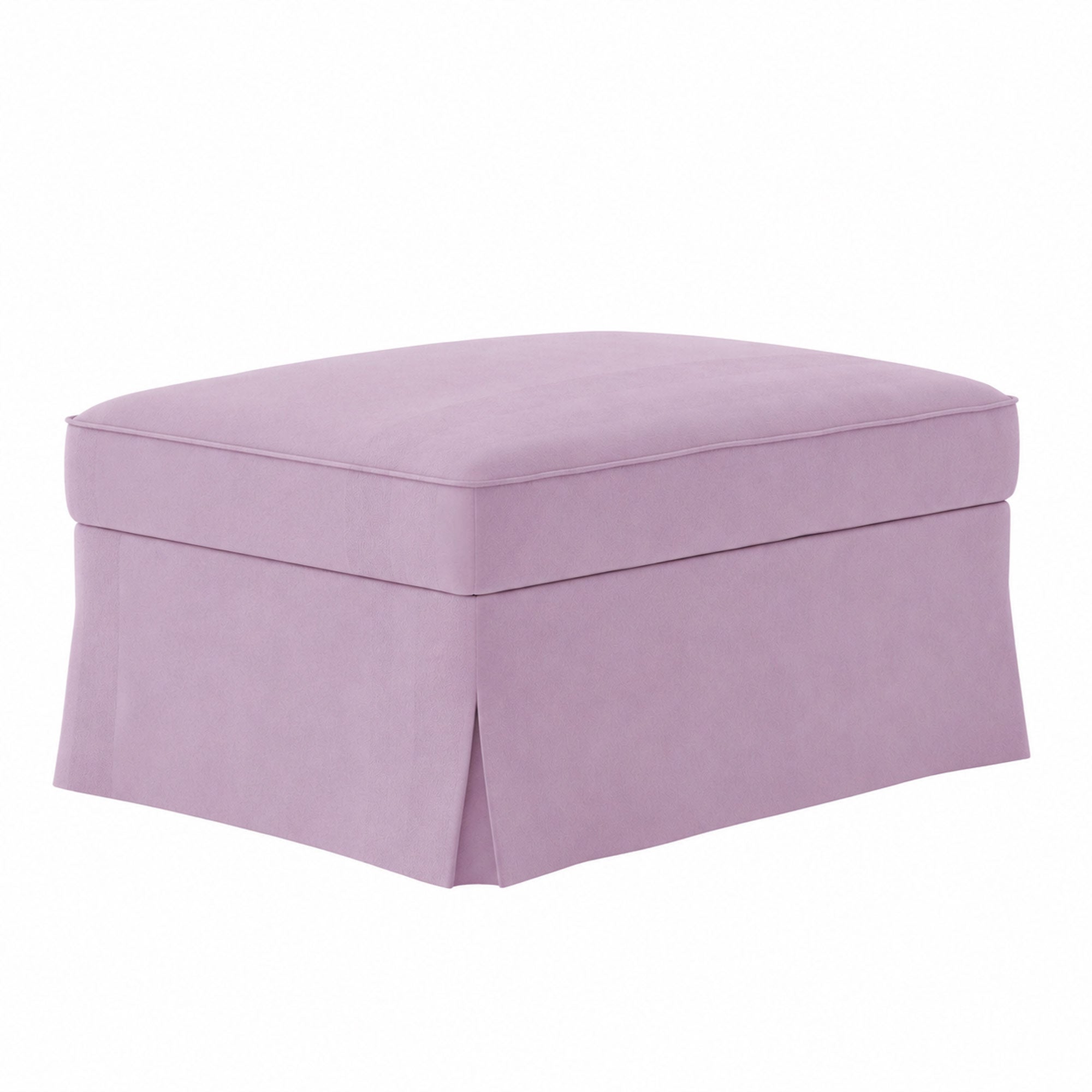 Ektorp Footstool Cover-Velvet-Dusty rose