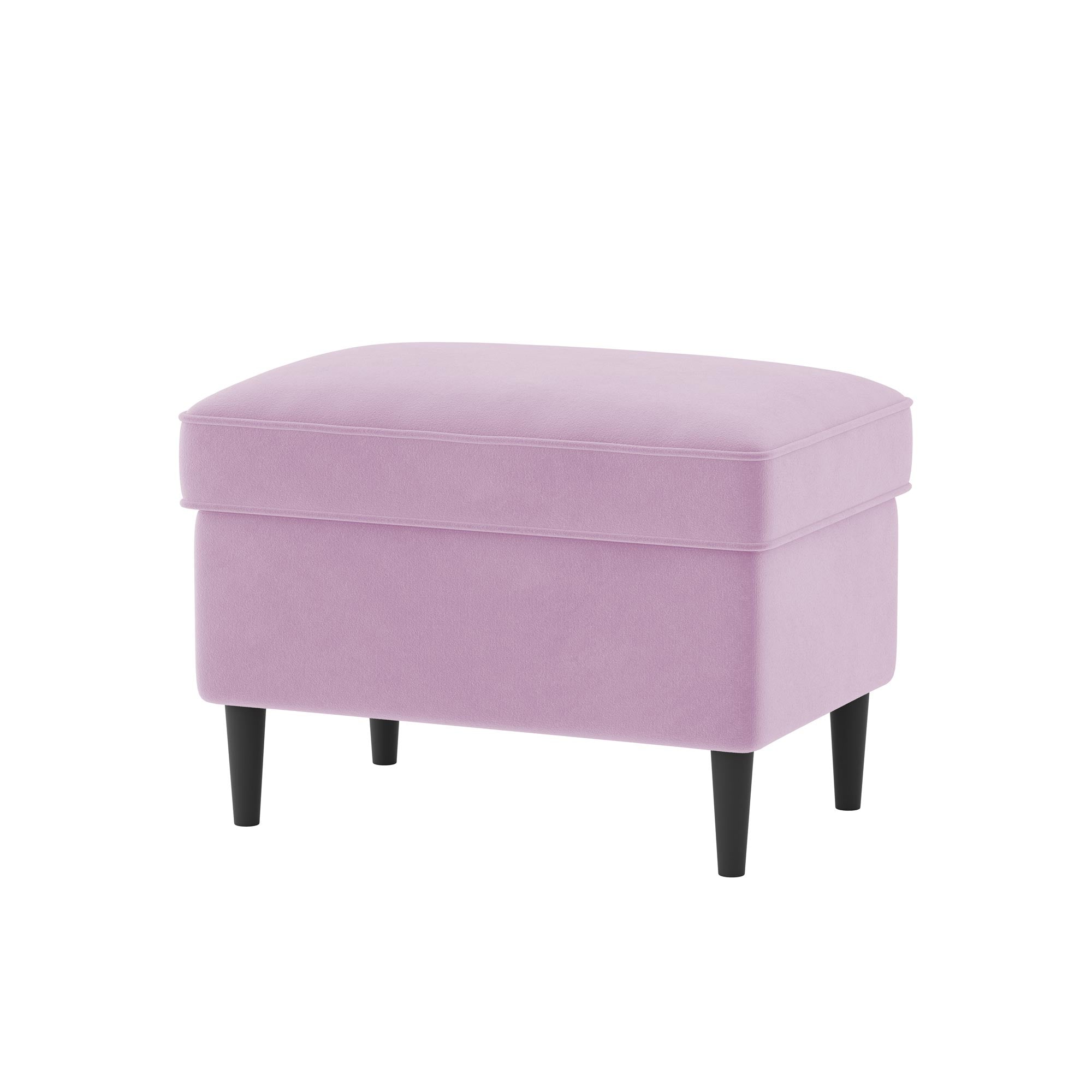 STRANDMON Footstool Cover-Dusty rose-Velvet