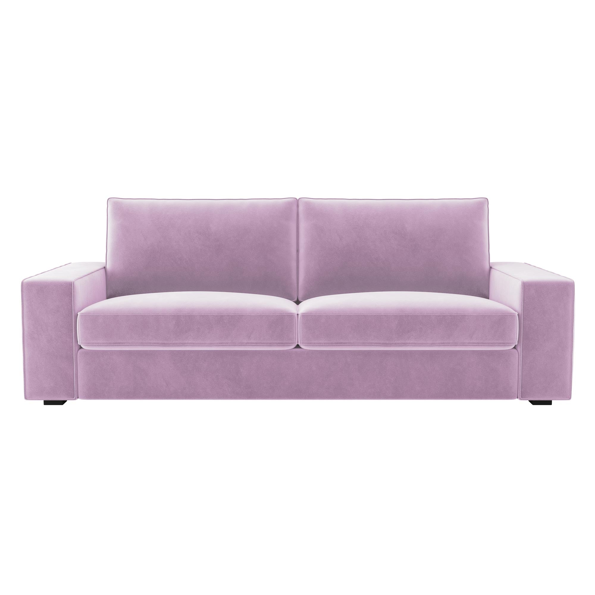 KIVIK 3 Seat Sofa Cover-Dusty rose-Velvet