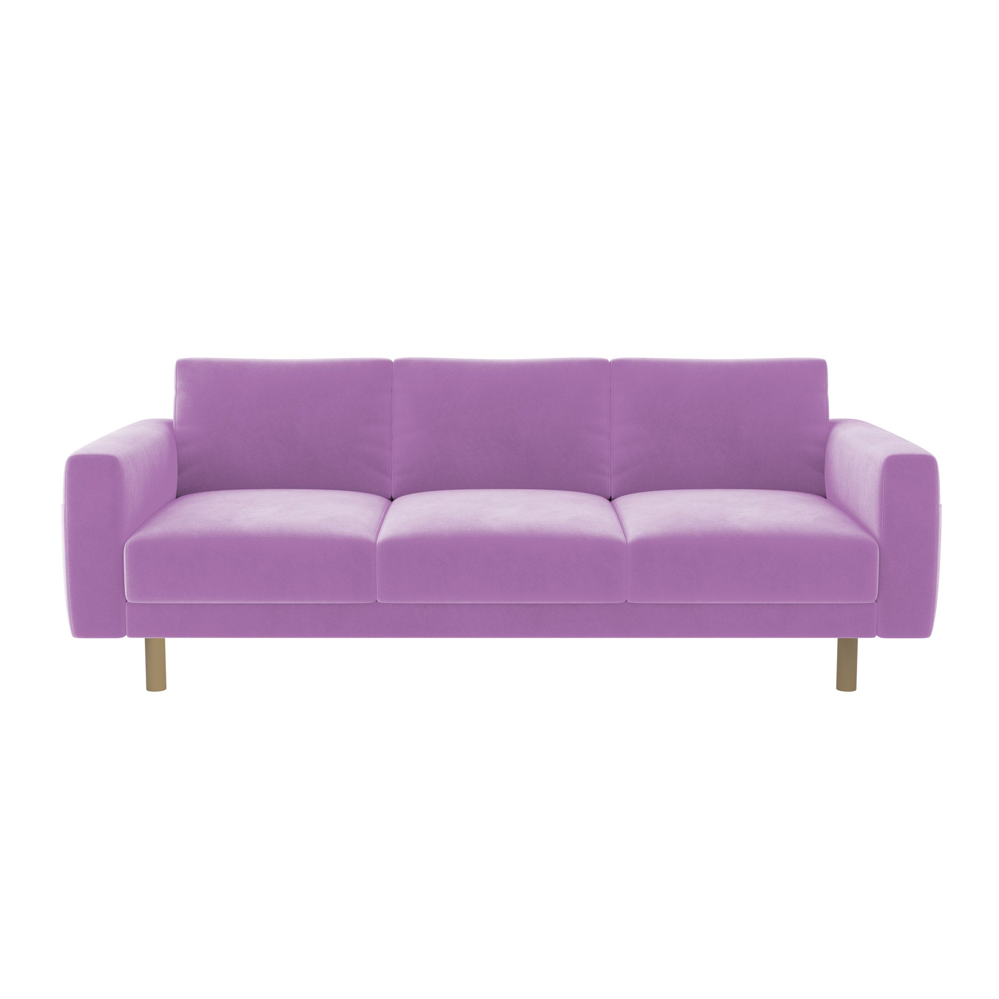 Norsborg 3 Seat Sofa Cover-Dusty rose-Velvet