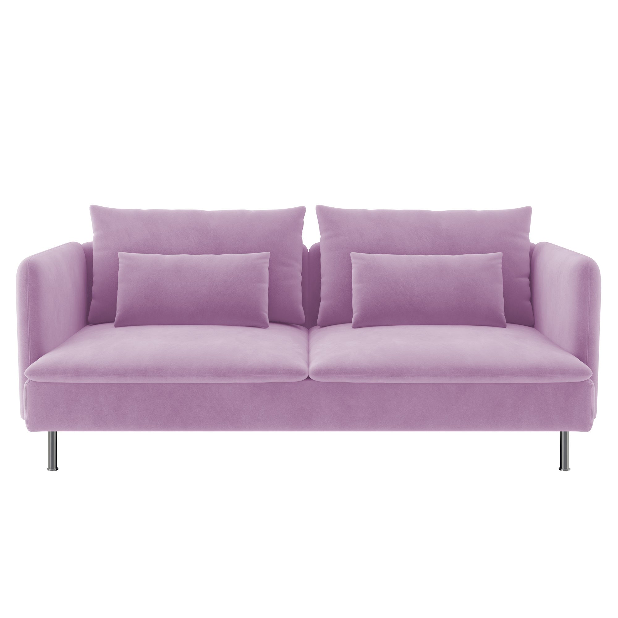 Soderhamn 3 Seat Sofa Cover-Dusty rose-Velvet