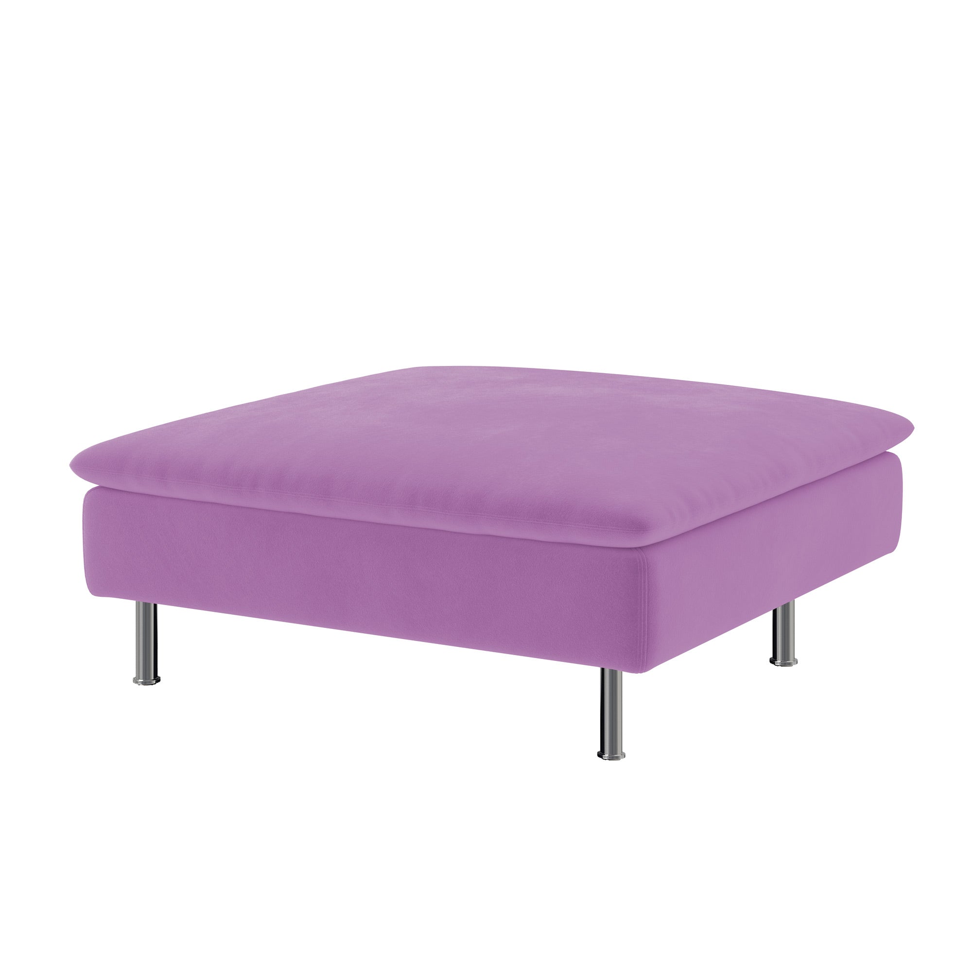 SODERHAMN Footstool Cover-Dusty rose-Velvet
