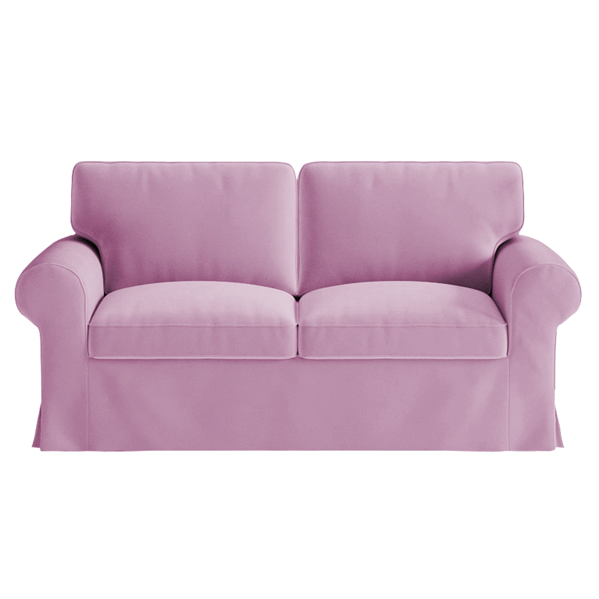 Ektorp Loveseat Cover-Velvet Dusty rose