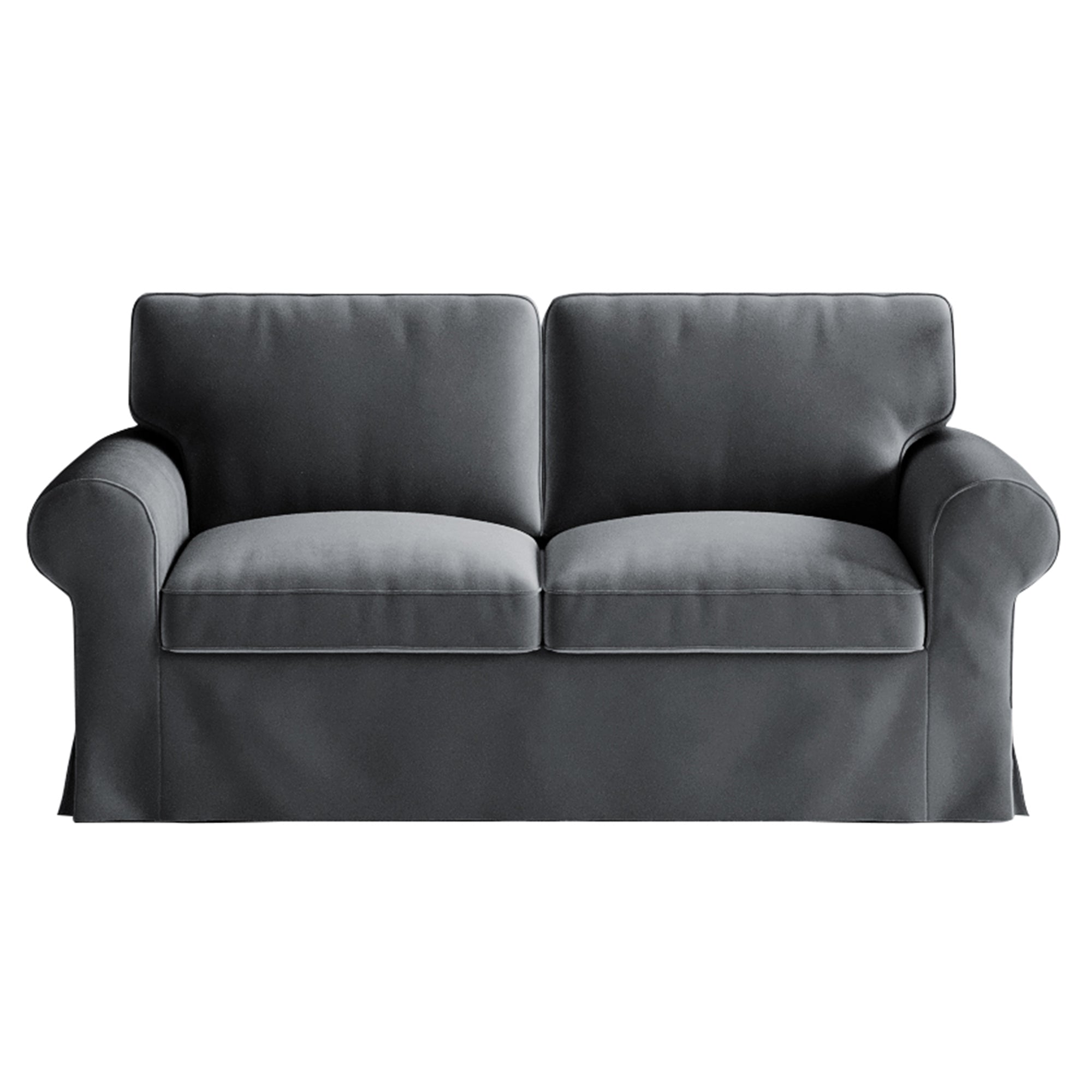 Ektorp Loveseat Cover-Velvet Gray