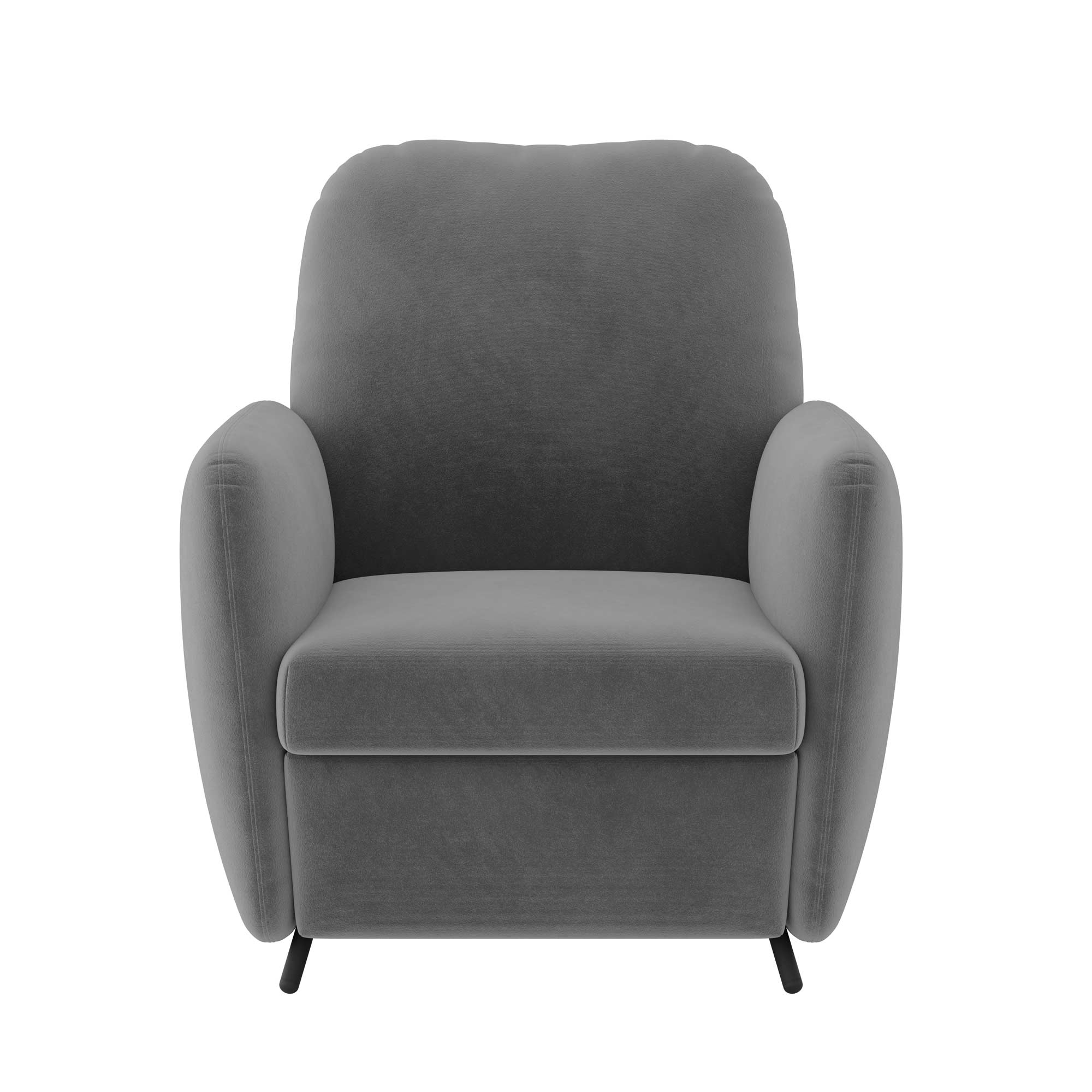 EKOLSUND Lounge Chair Cover-Gray-Velvet