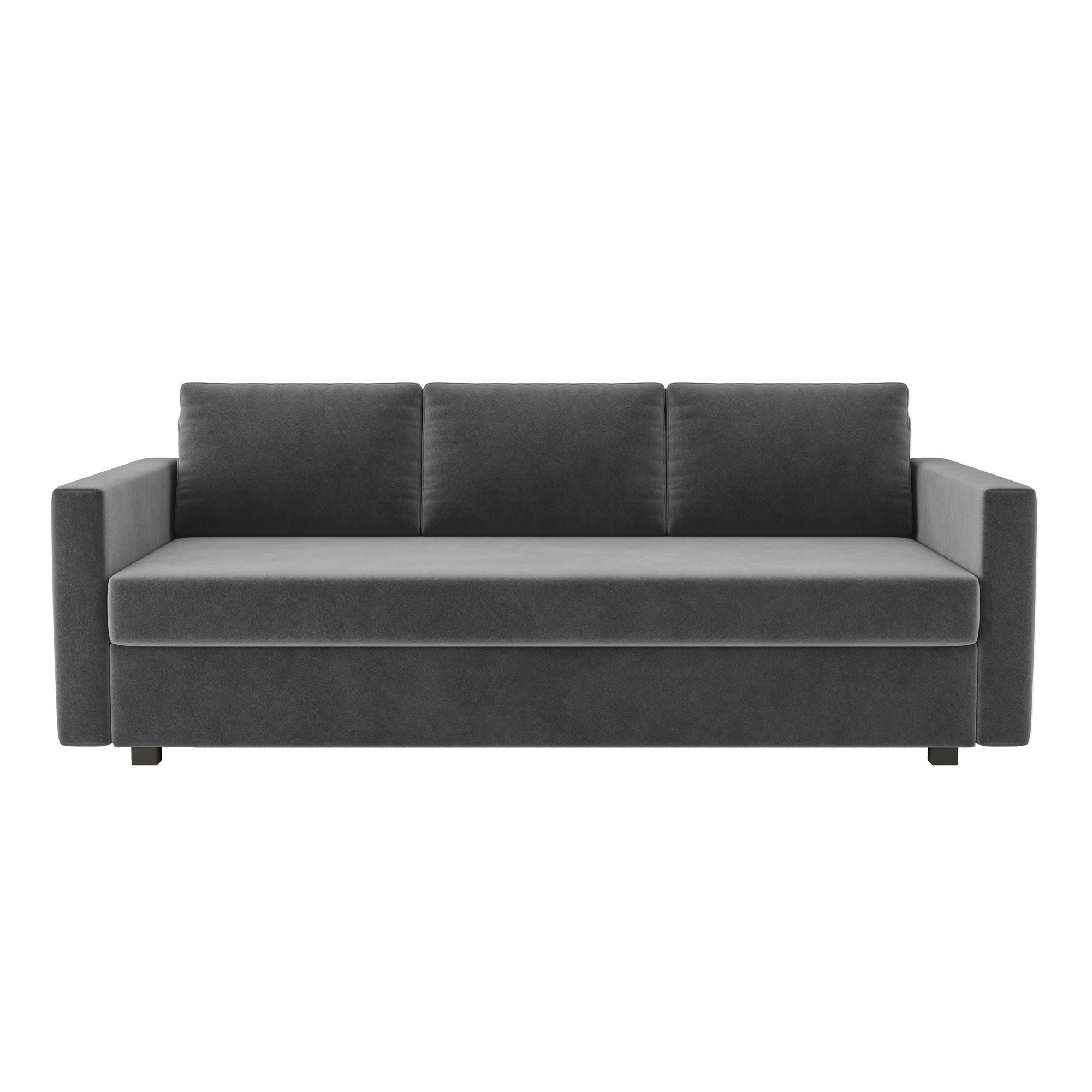 Friheten Folding Sofa Bed Cover-Gray-Velvet