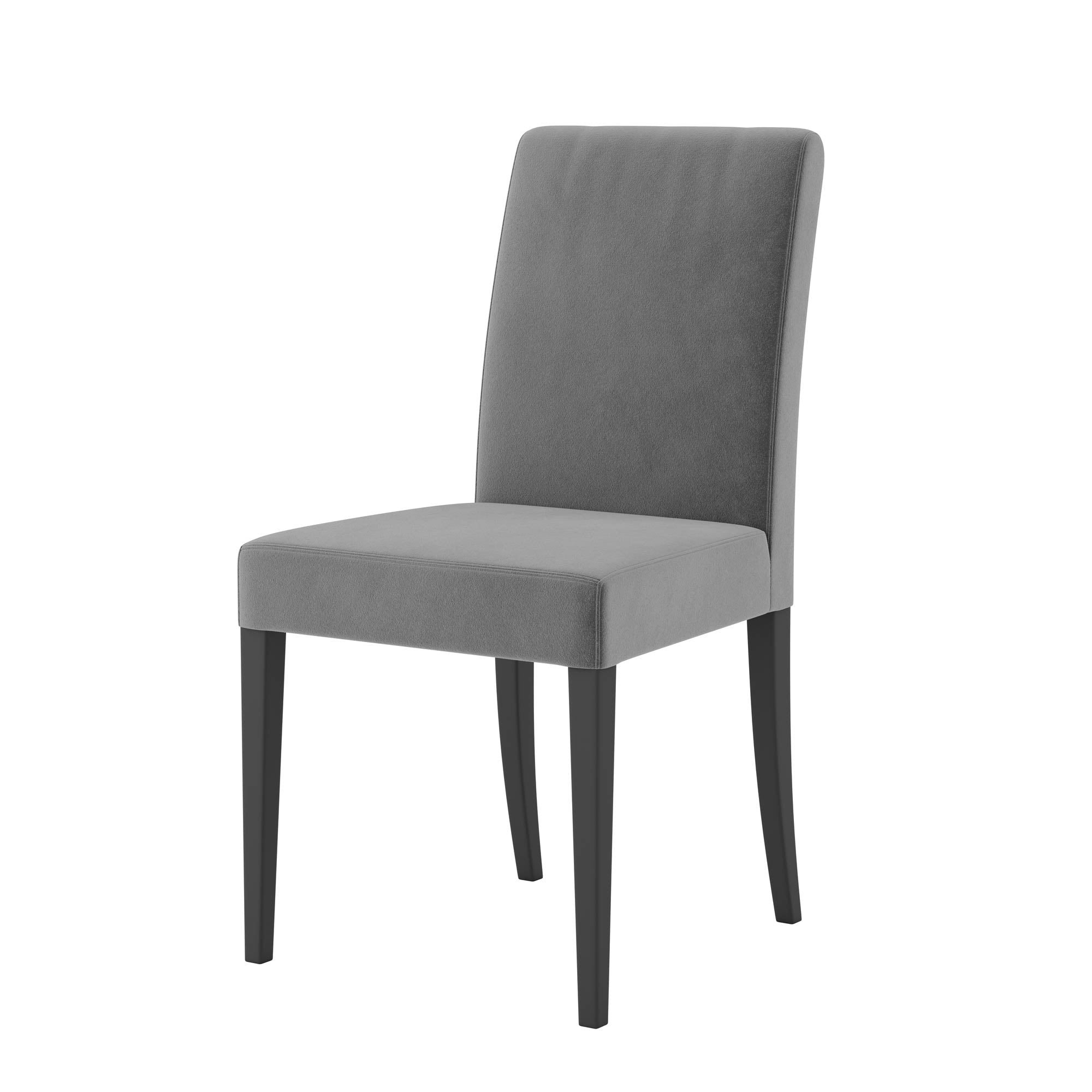 Henriksdal Dining Chair Cover-Gray-Velvet