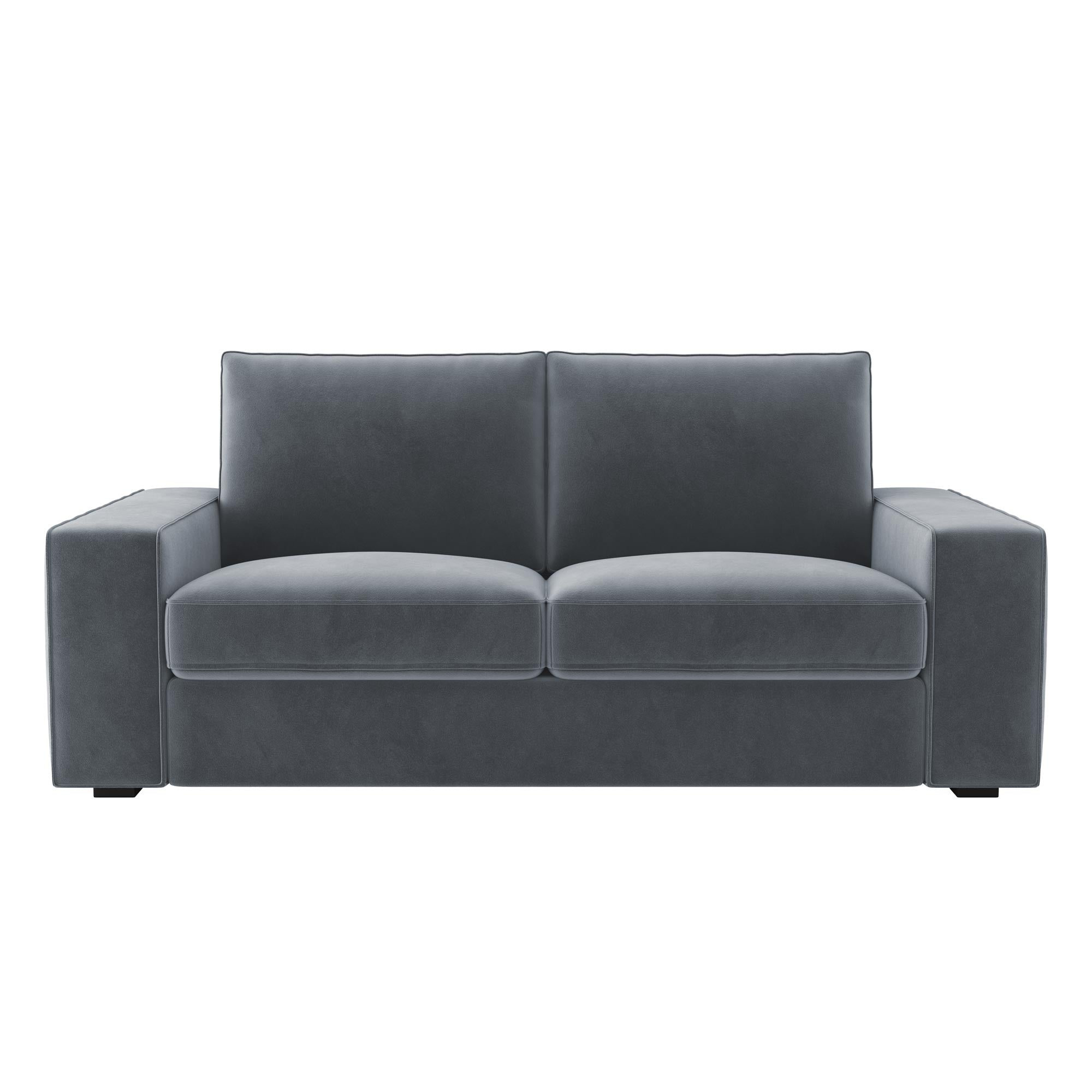 KIVIK Loveseat Cover-Gray-Velvet