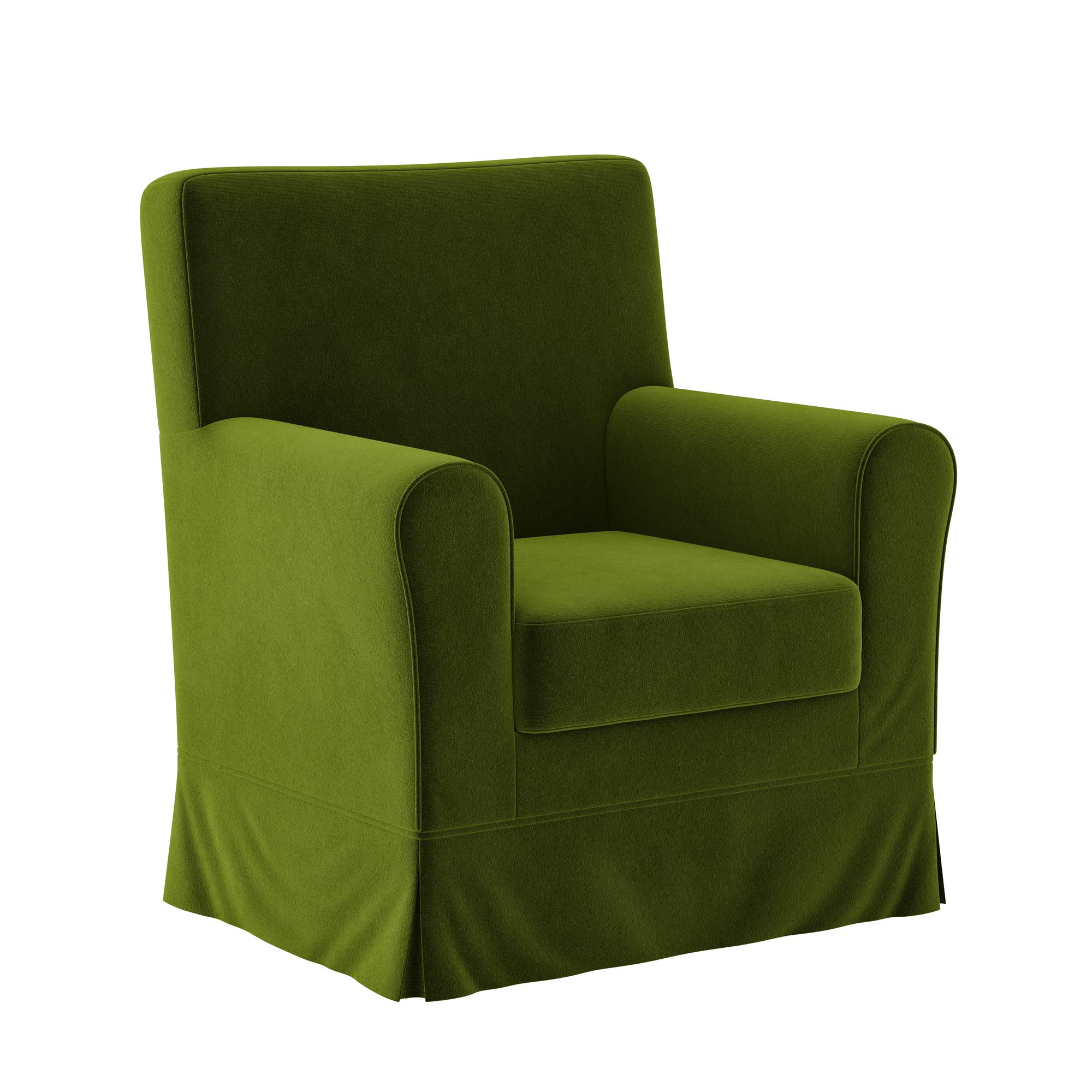 Ektorp Jennylund Chair Cover-Olive-Velvet