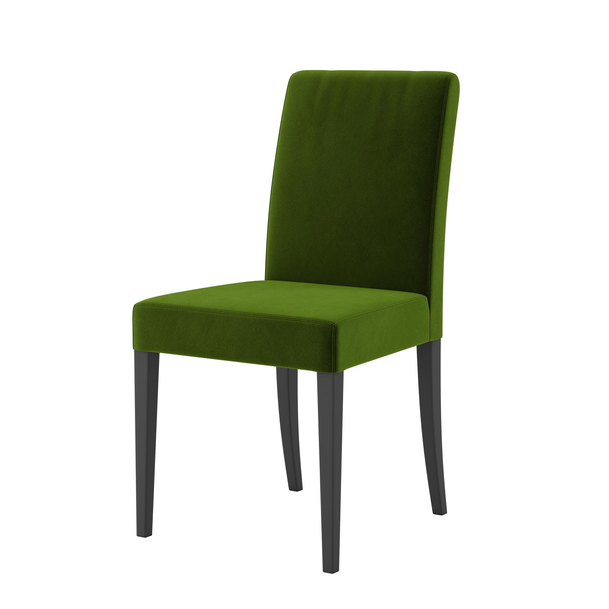 Henriksdal Dining Chair Cover-Olive-Velvet