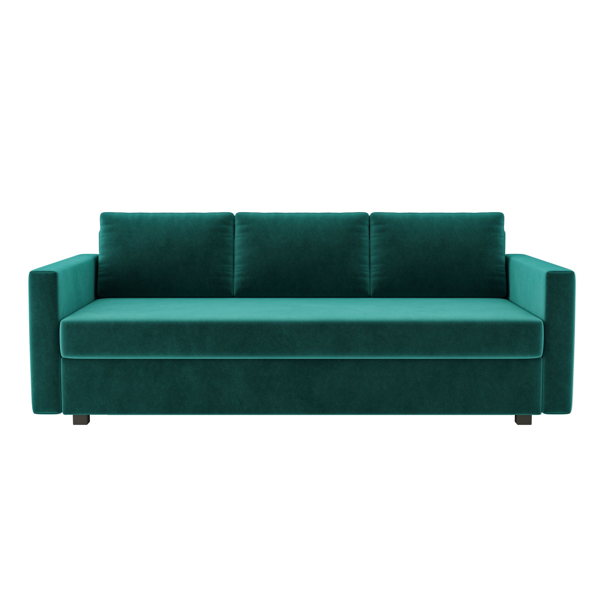 Friheten Folding Sofa Bed Cover-Peacock-Velvet