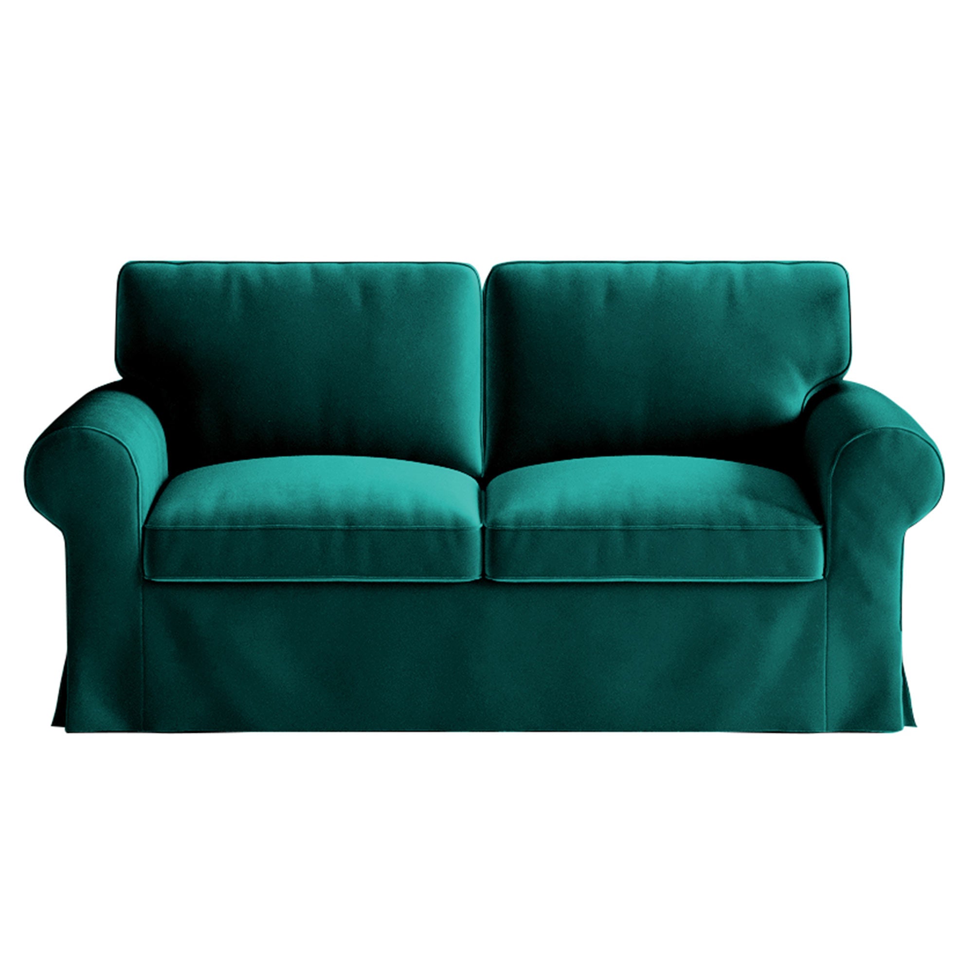 UPPLAND Loveseat Cover-Velvet Peacock