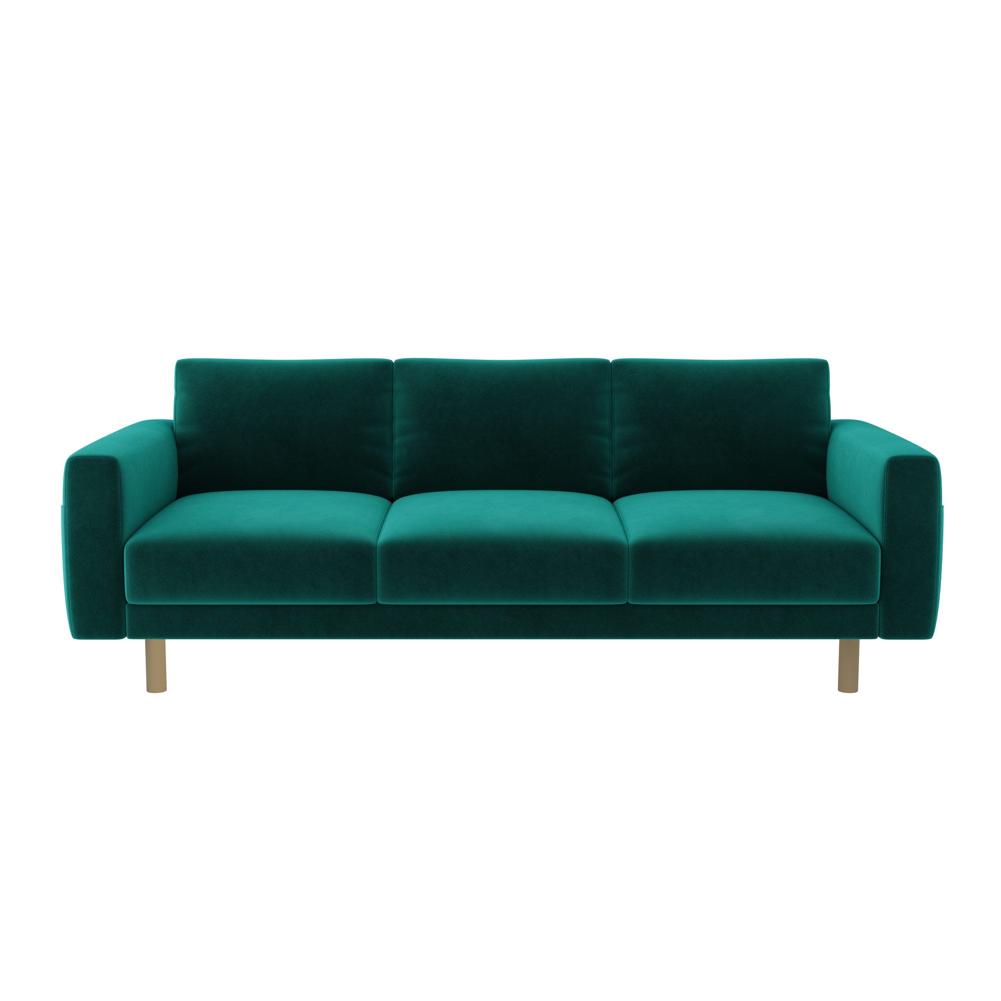 Norsborg 3 Seat Sofa Cover-Peacock-Velvet