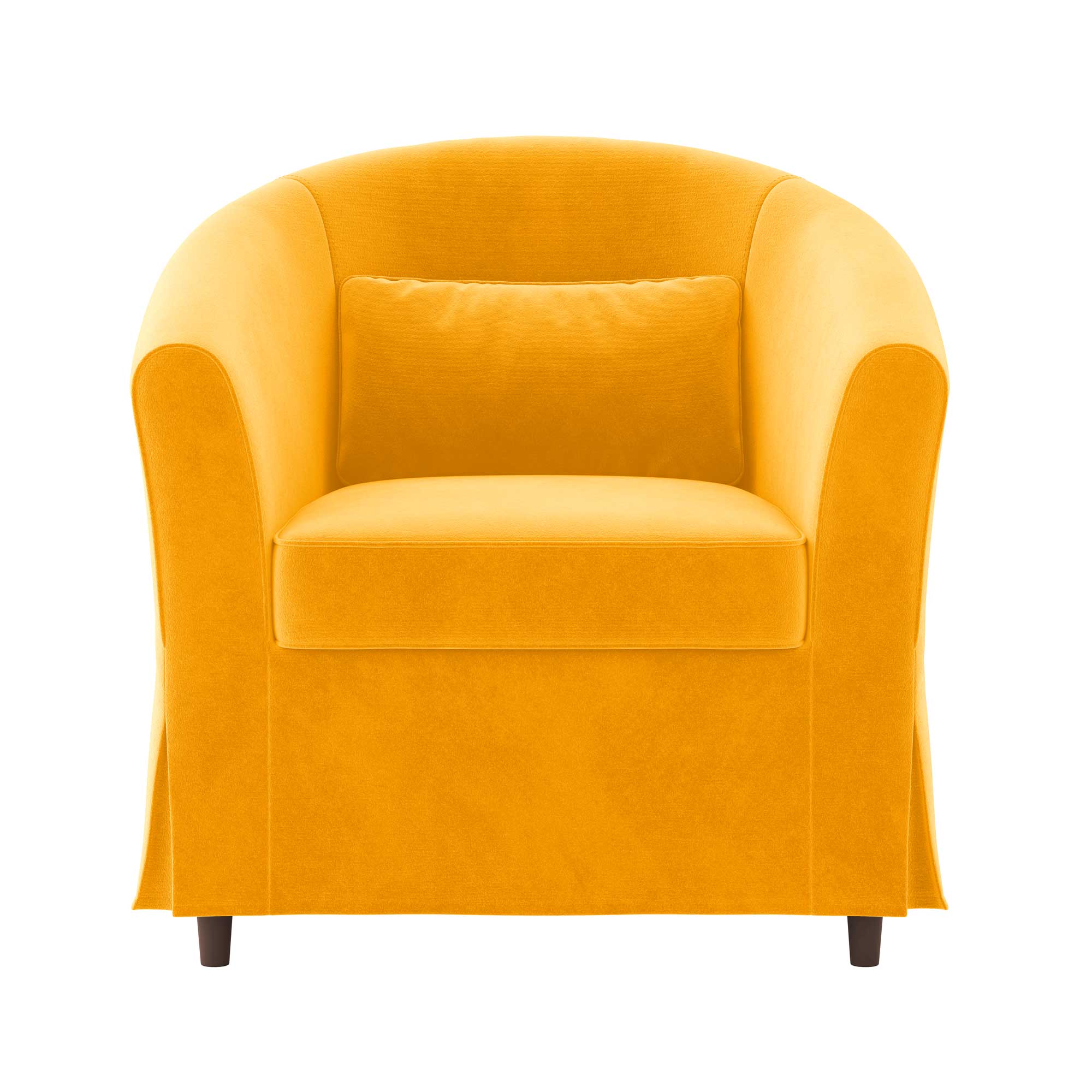 TULLSTA Chair Cushion Cover-Yellow-Velvet