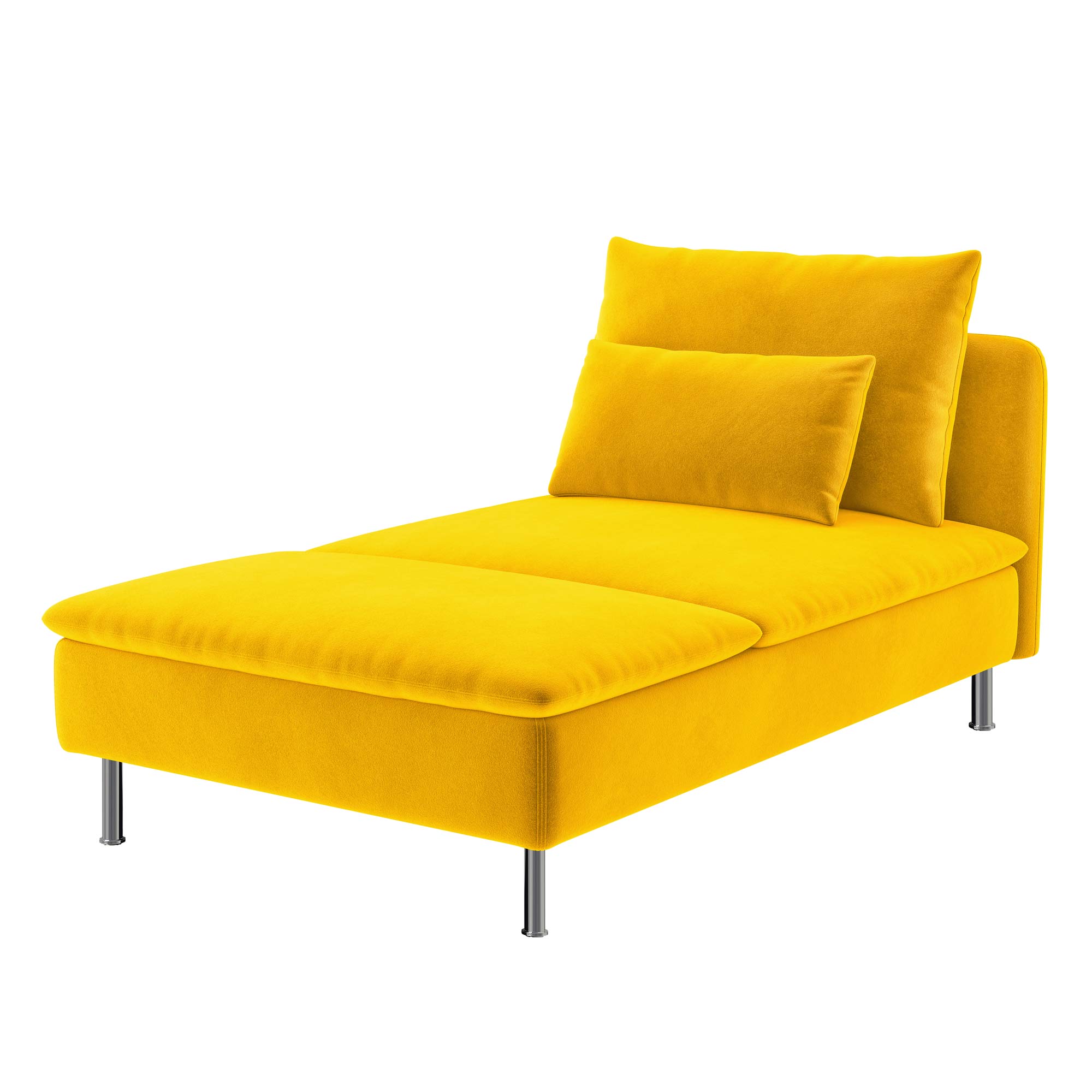 Soderhamn Chaise Lounge Cover-Yellow-Velvet